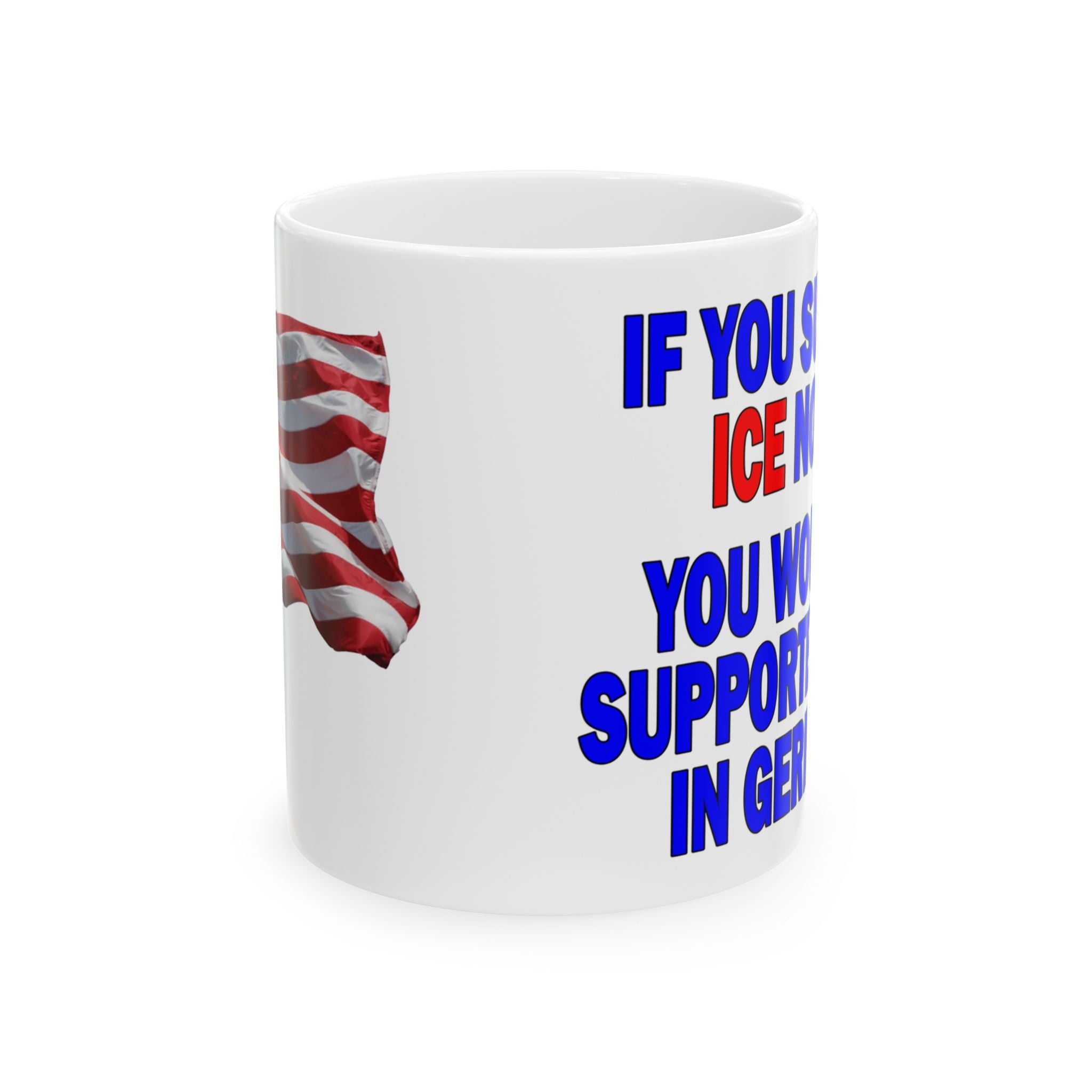 SUPPORT ICE CERAMIC MUG/WHITE