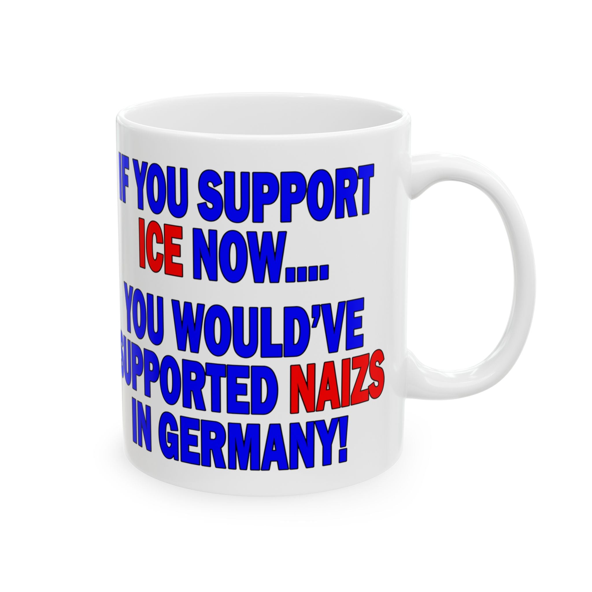 SUPPORT ICE CERAMIC MUG/WHITE