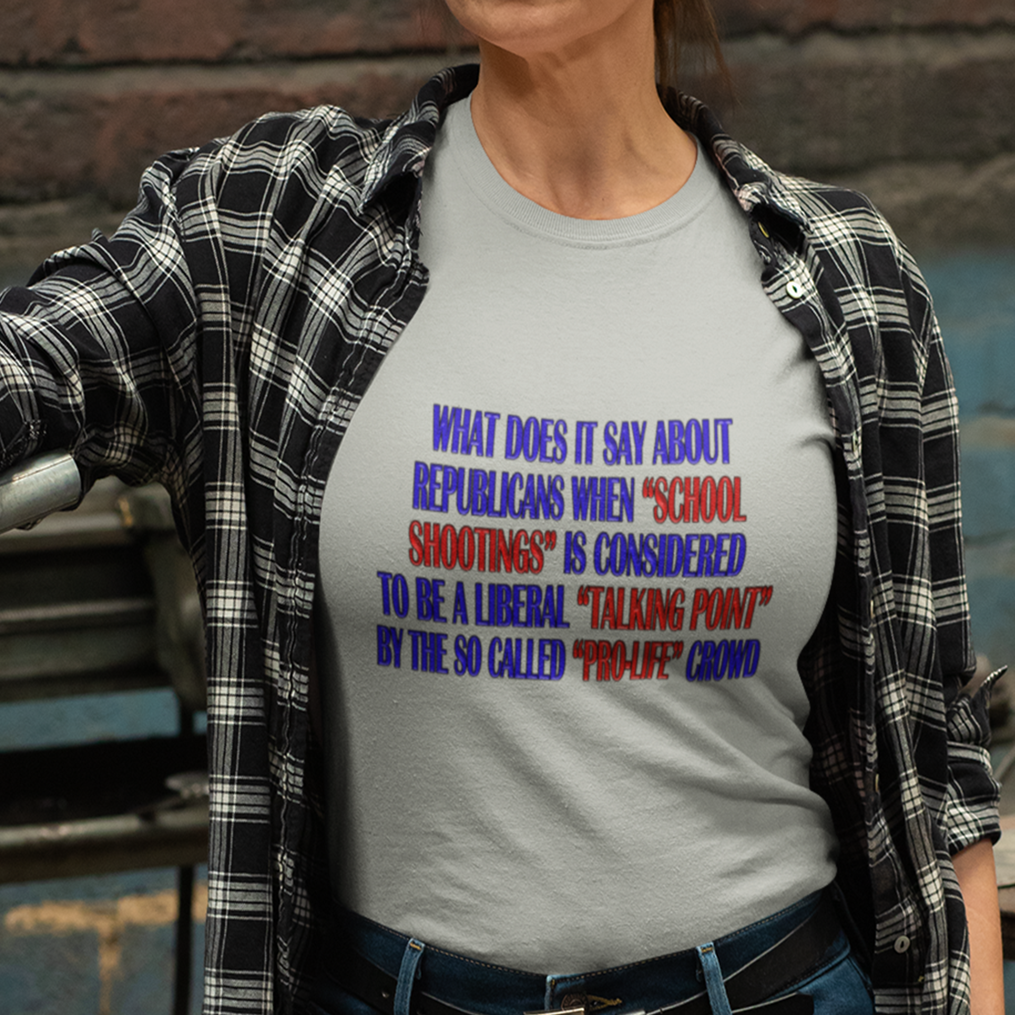 TALKING POINT T-SHIRT/ATHLETIC HEATHER