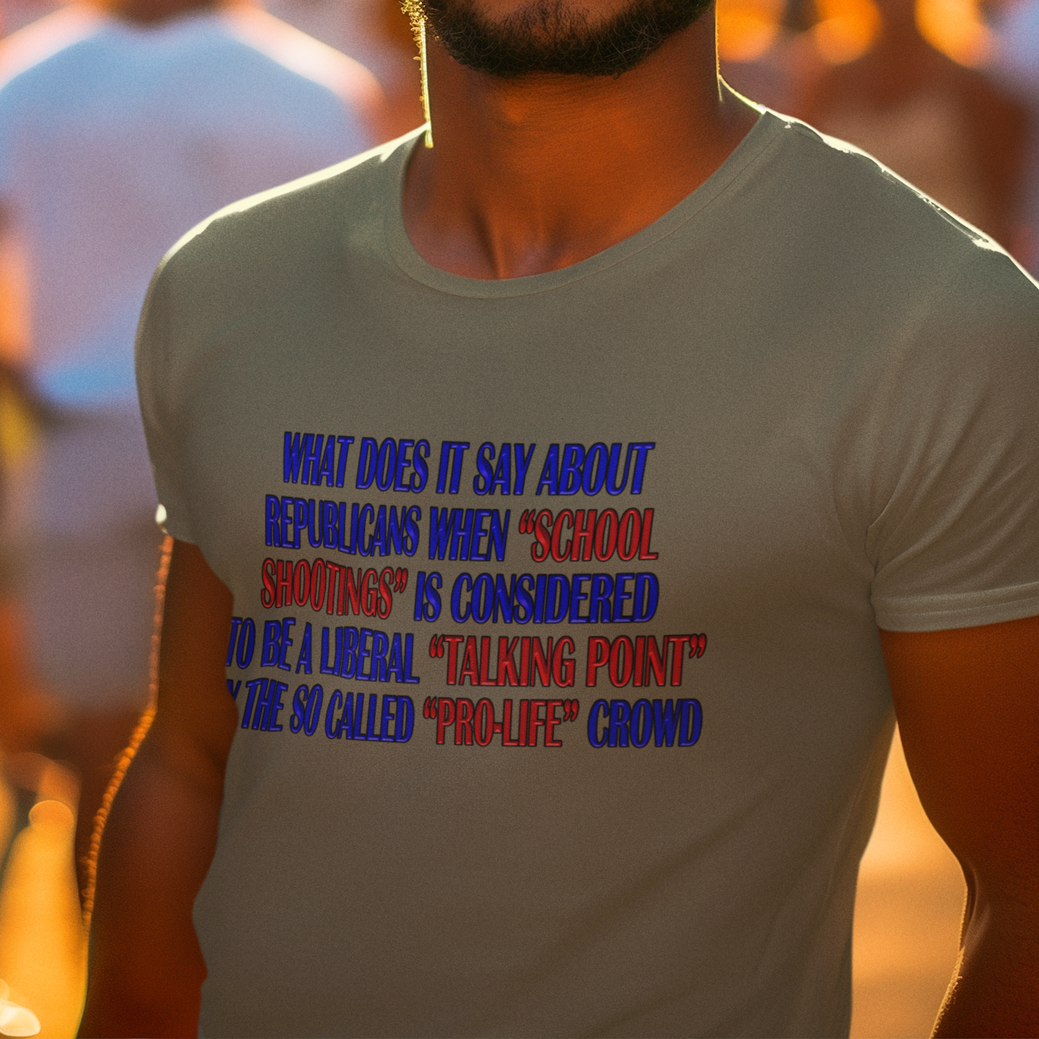 TALKING POINT T-SHIRT/HEATHER OLIVE