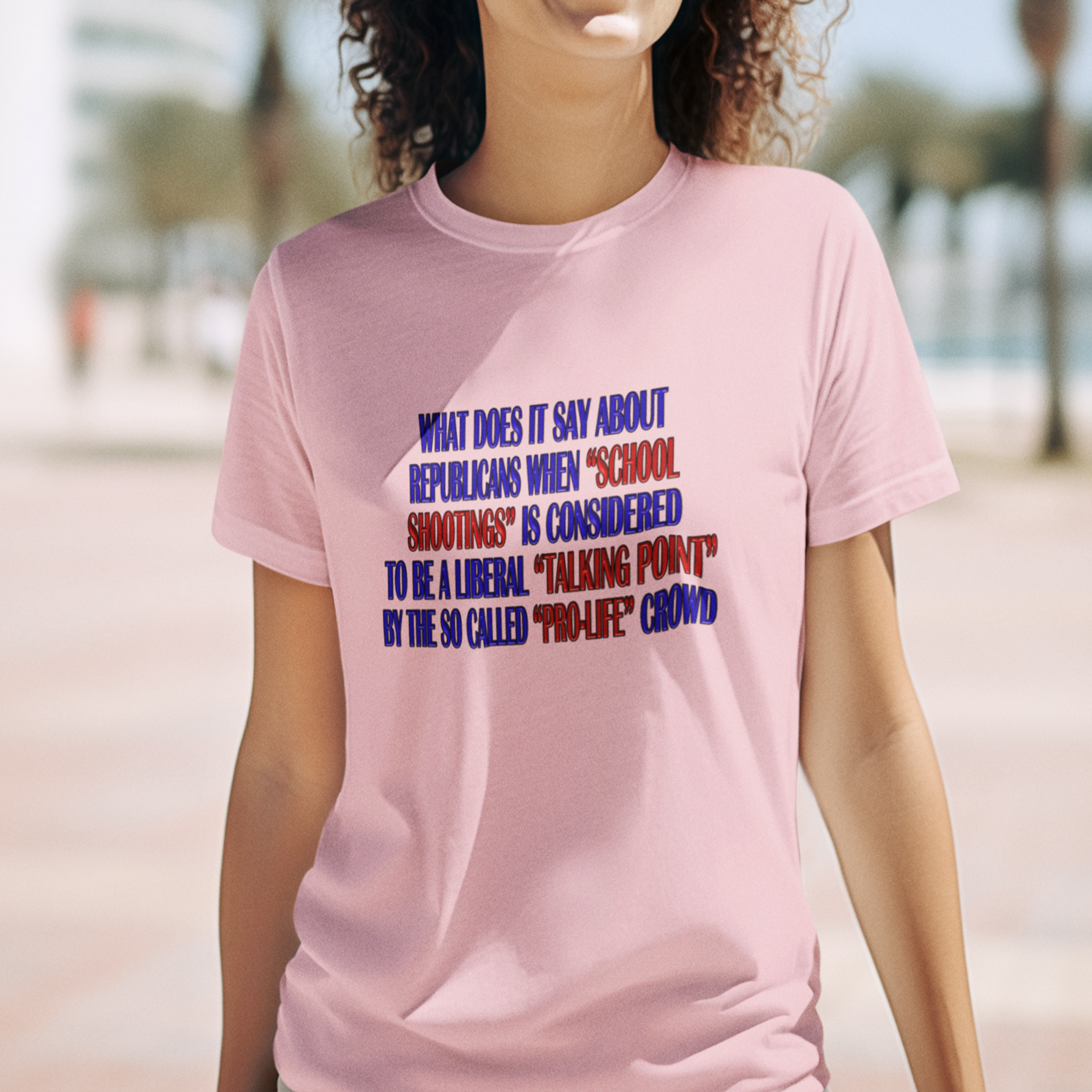 TALKING POINT T-SHIRT/PINK
