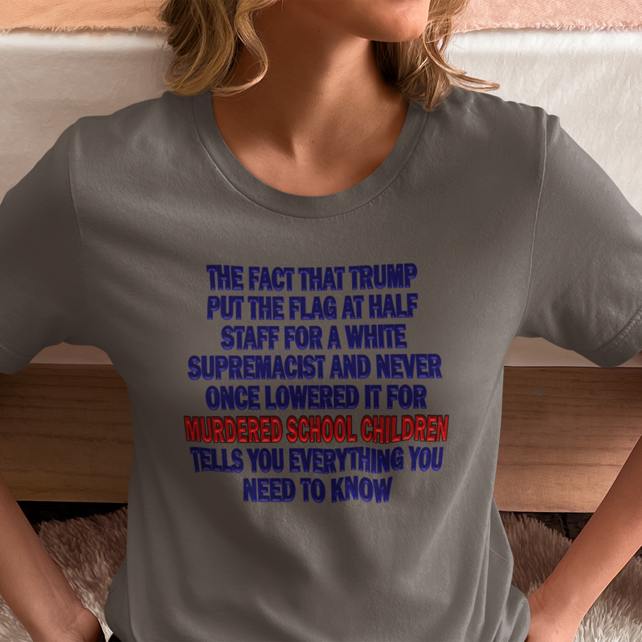 THE FACT T-SHIRT/DEEP HEATHER