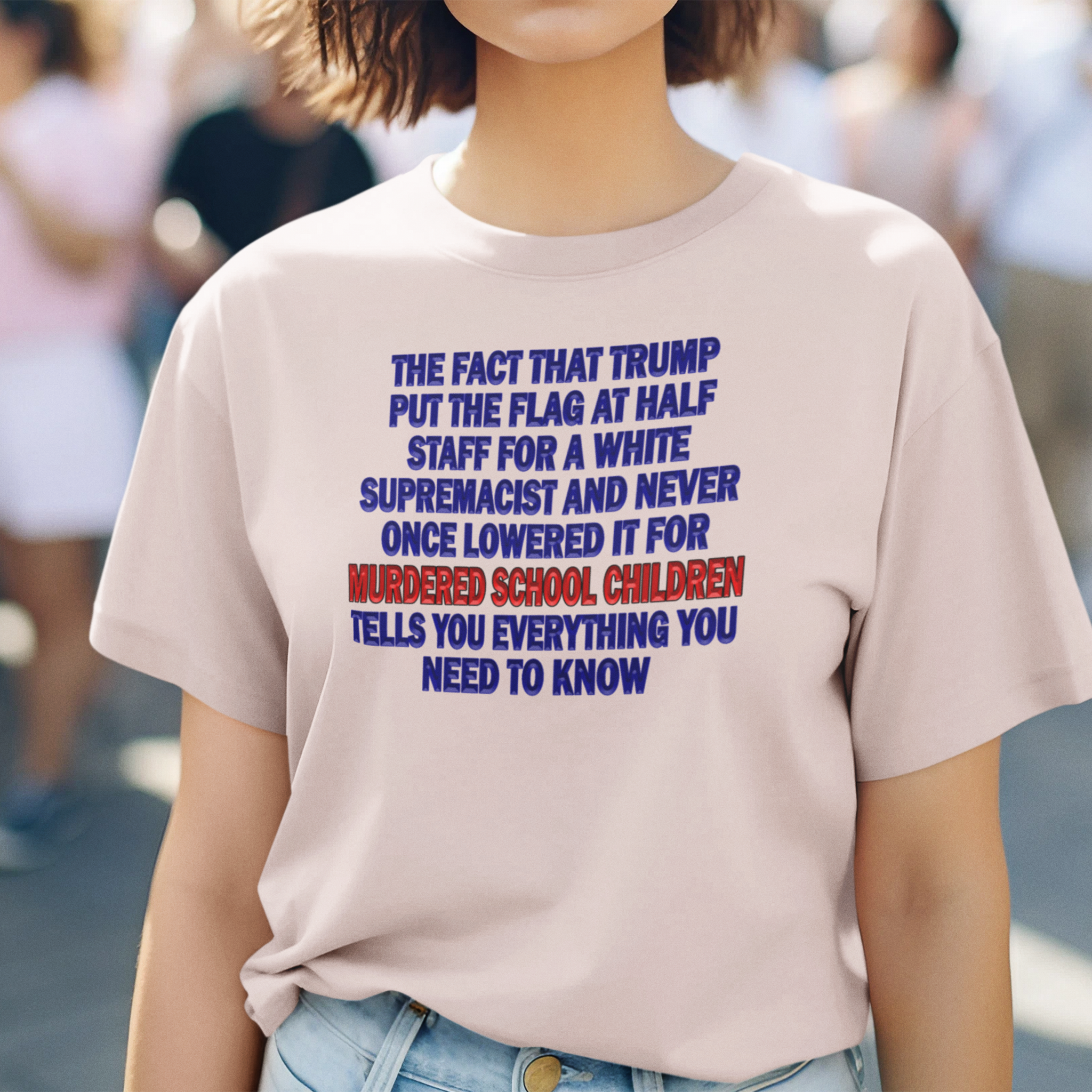 THE FACT T-SHIRT/SOFT PINK