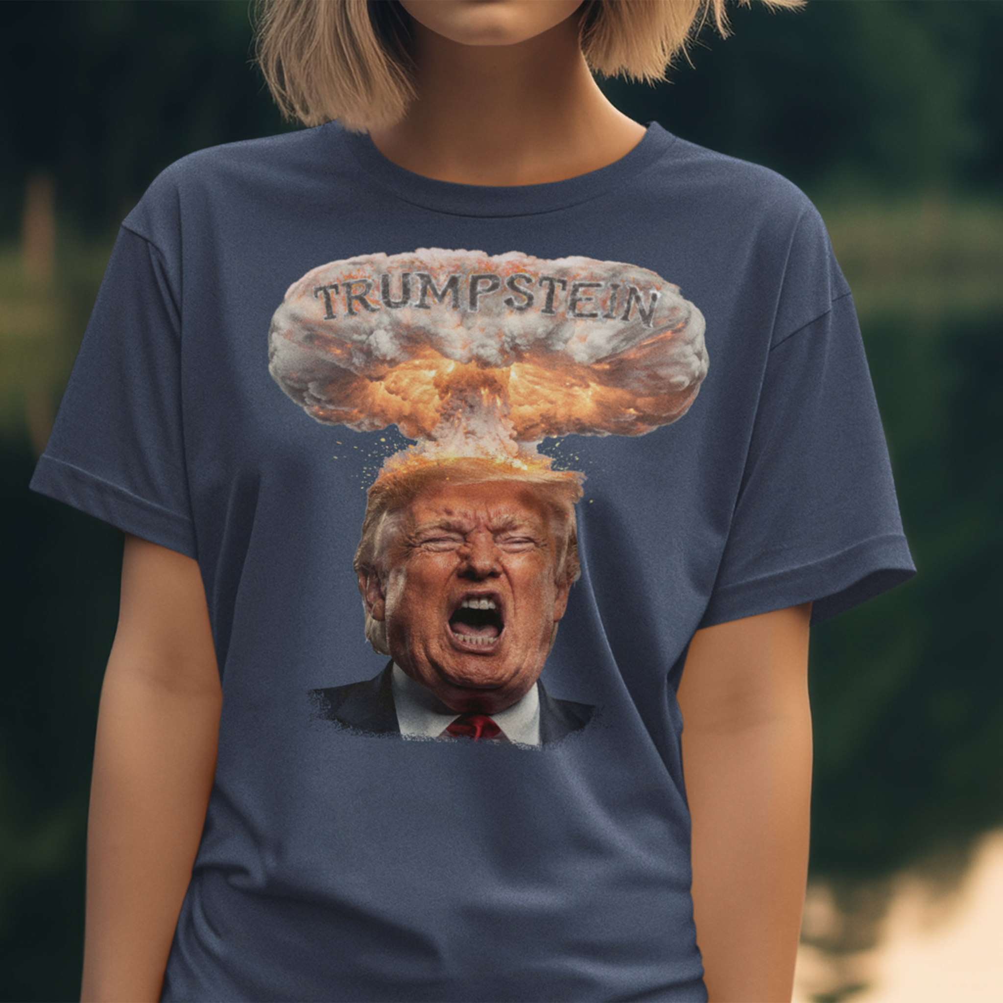TRUMPSTEIN T-SHIRT/HEATHER NAVY
