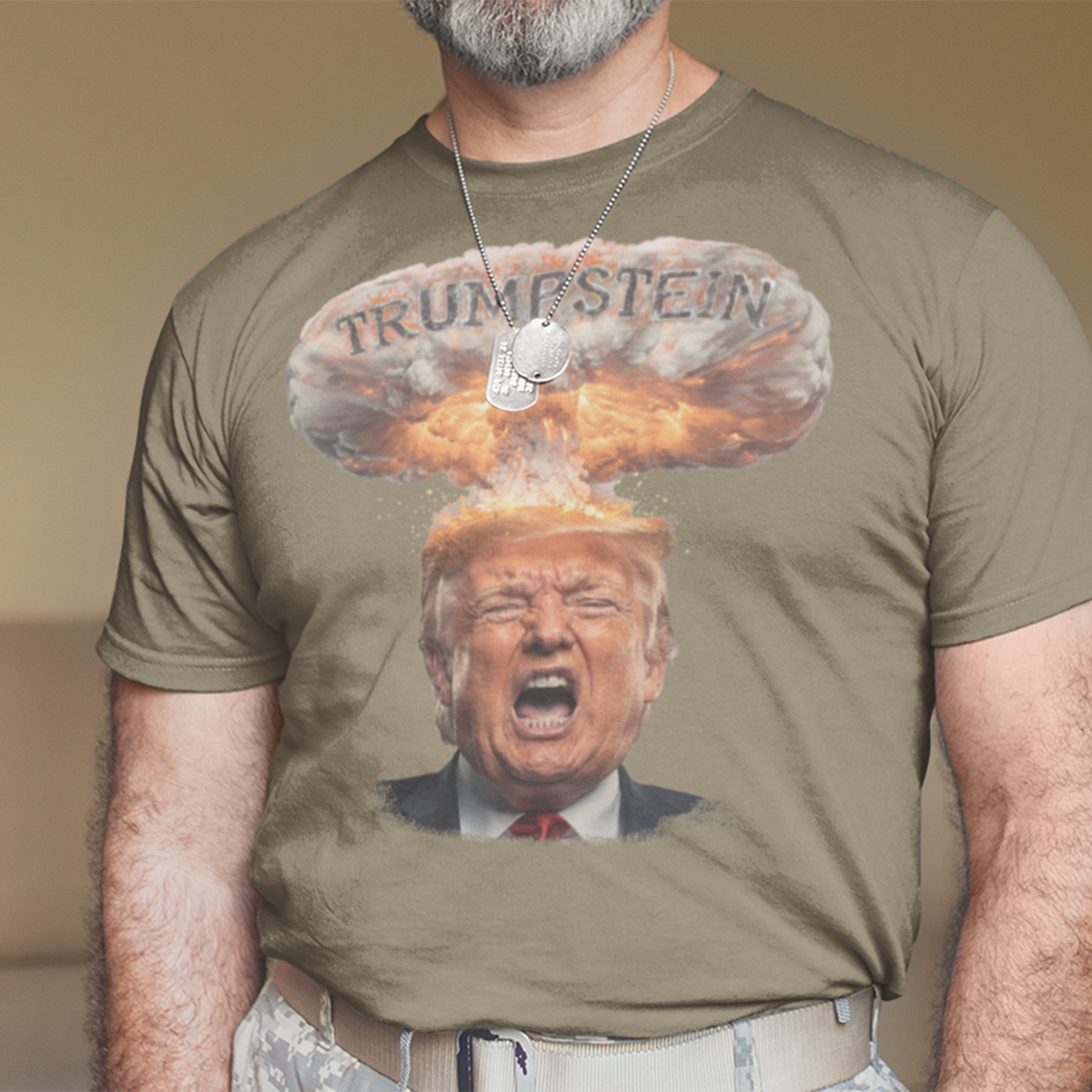 TRUMPSTEIN T-SHIRT/HEATHER OLIVE