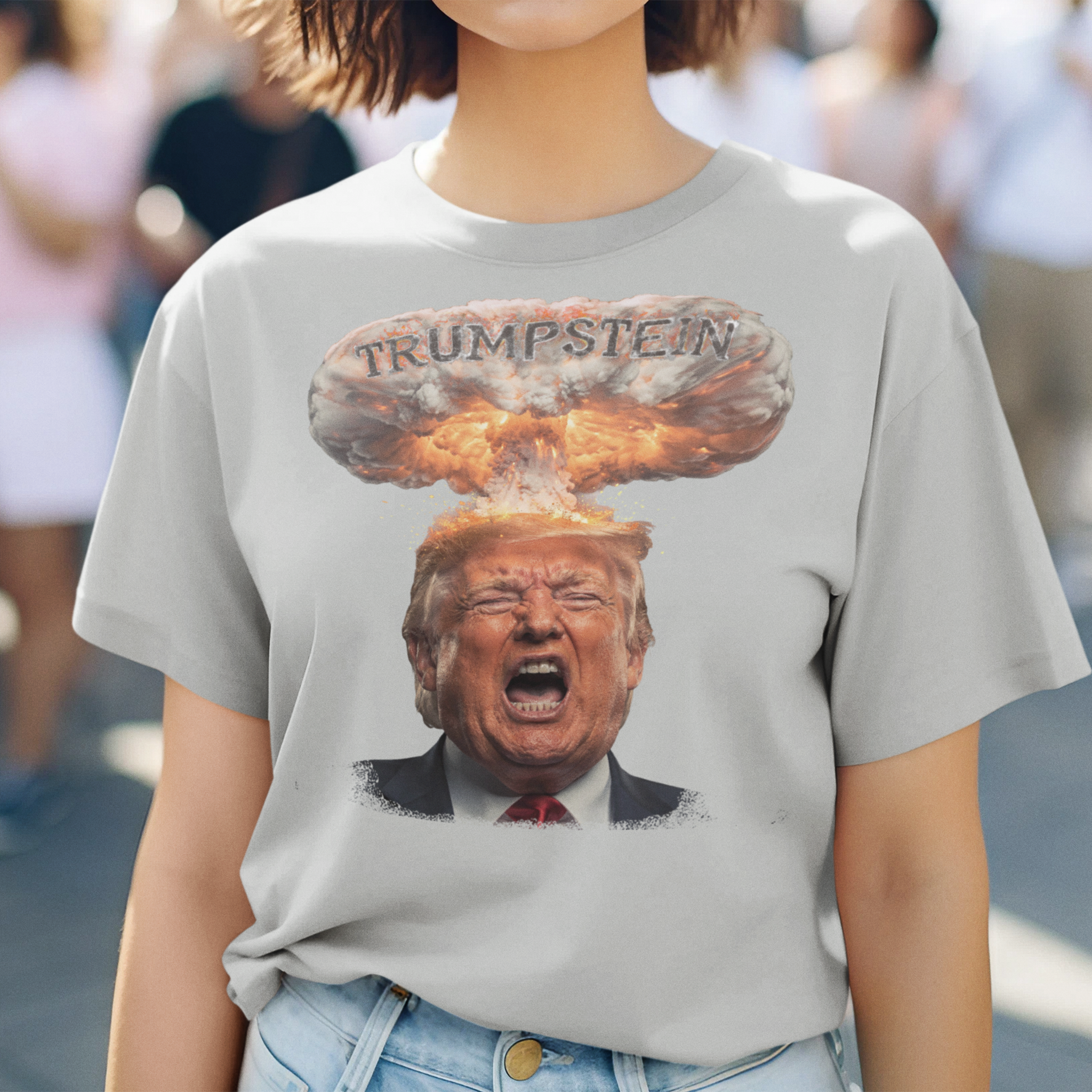TRUMPSTEIN T-SHIRT/SILVER