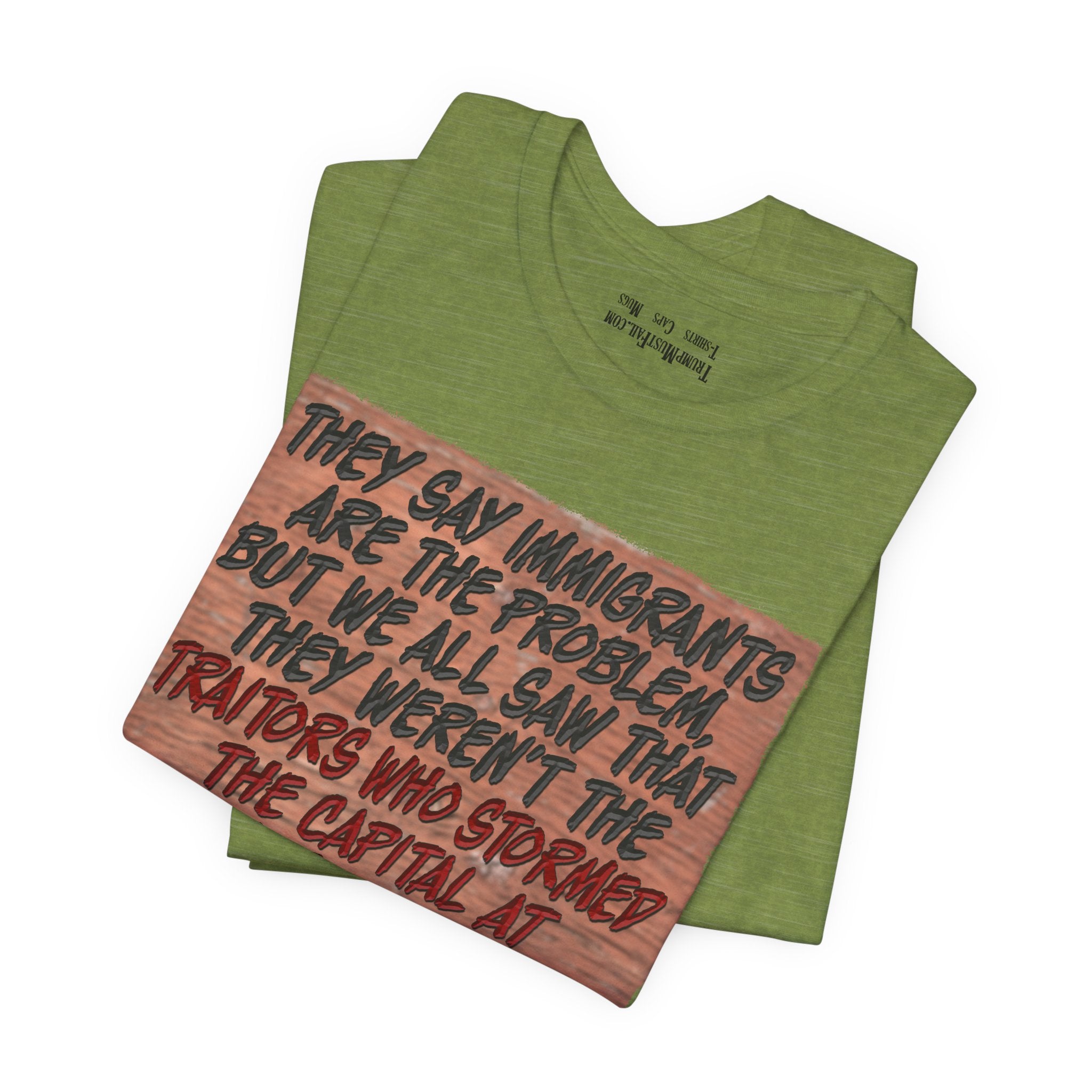 TRUMPS DIRECTION T-SHIRT/HEATHER GREEN