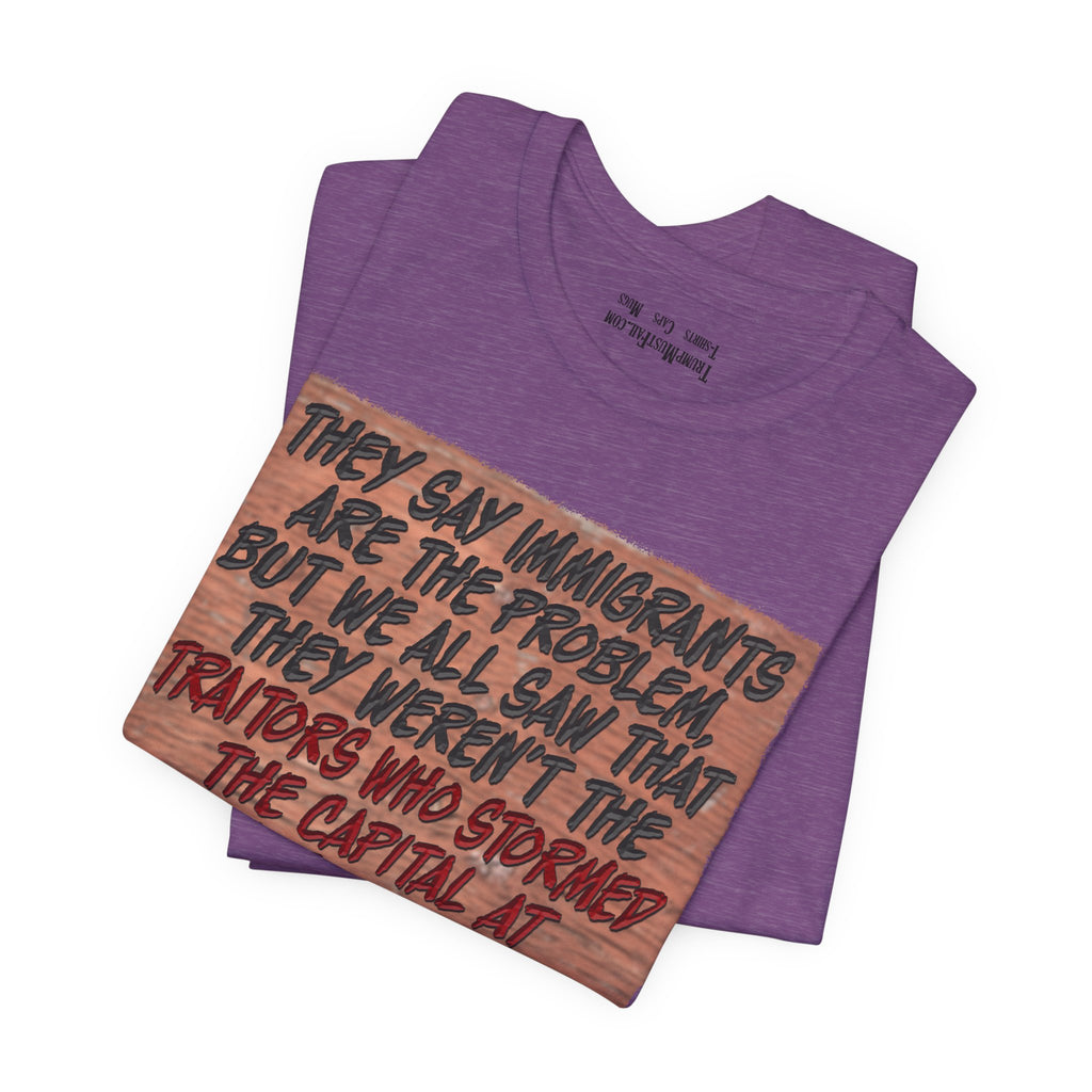 TRUMPS DIRECTION T-SHIRT/HEATHER TEAM PURPLE