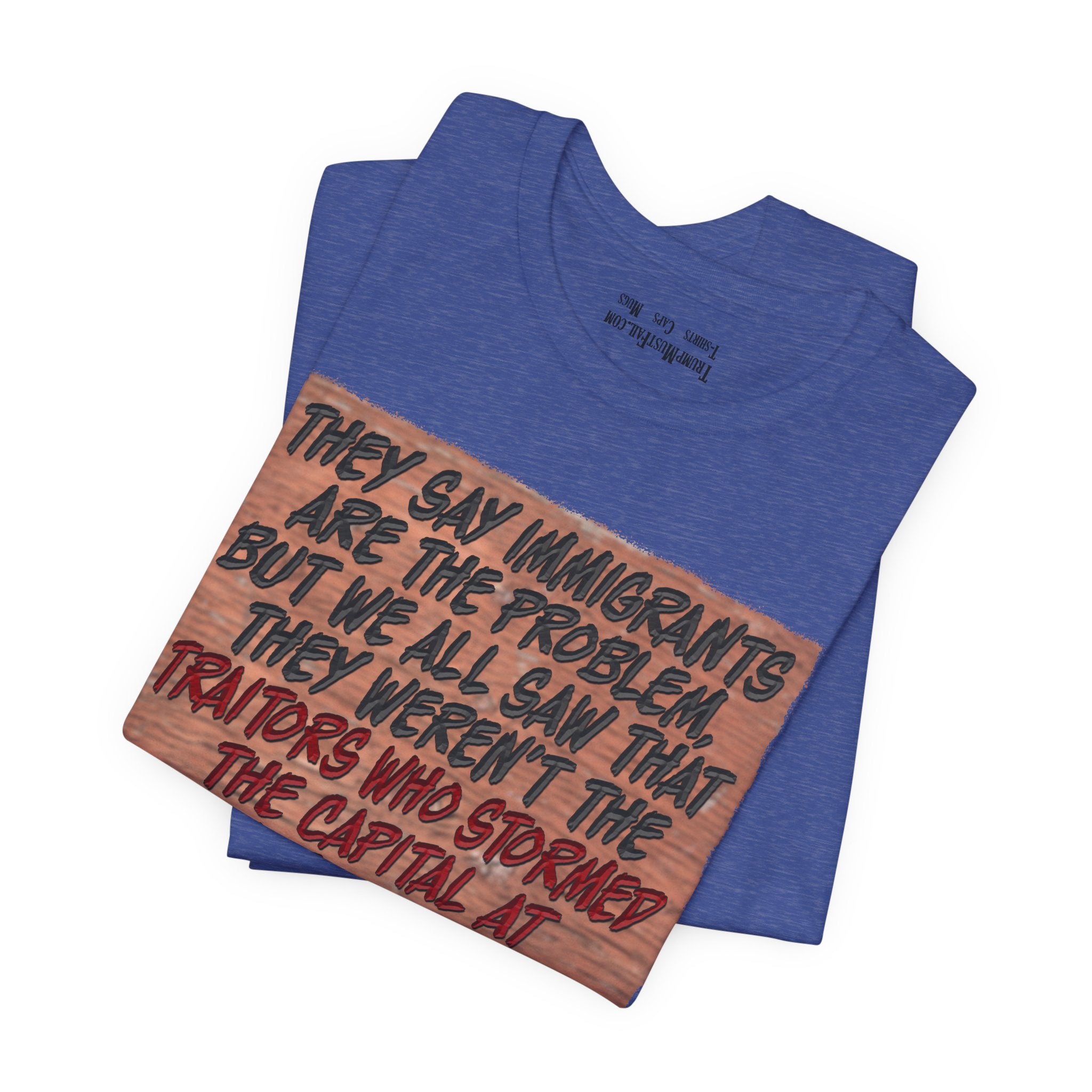 TRUMPS DIRECTION T-SHIRT/HEATHER TRUE ROYAL