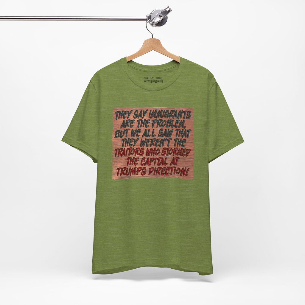 TRUMPS DIRECTION T-SHIRT/HEATHER GREEN