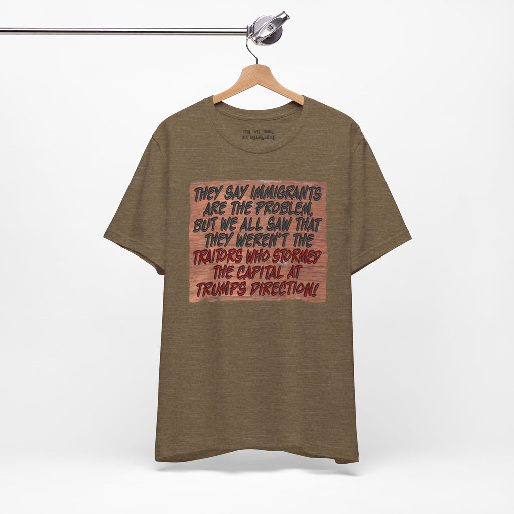 TRUMPS DIRECTION T-SHIRT/HEATHER OLIVE