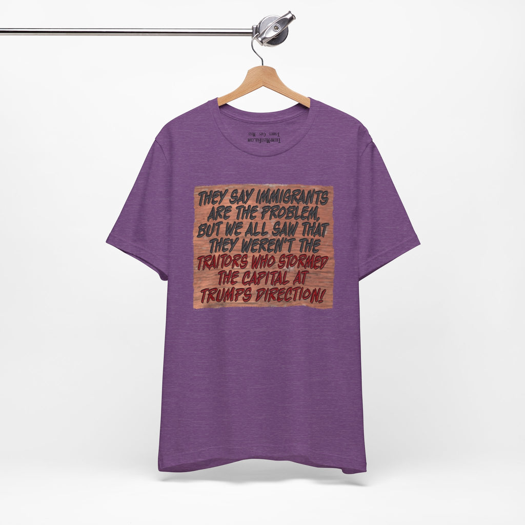 TRUMPS DIRECTION T-SHIRT/HEATHER TEAM PURPLE