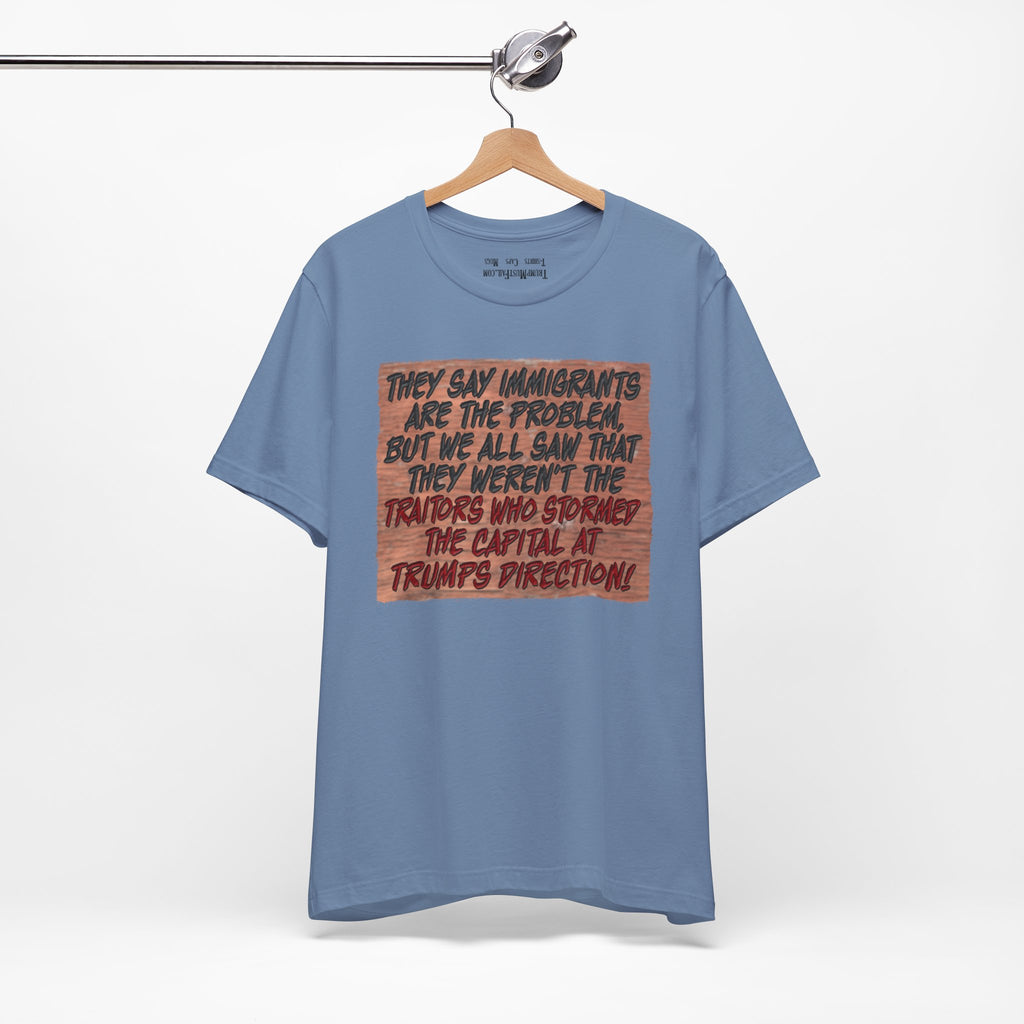 TRUMPS DIRECTION T-SHIRT/STEEL BLUE