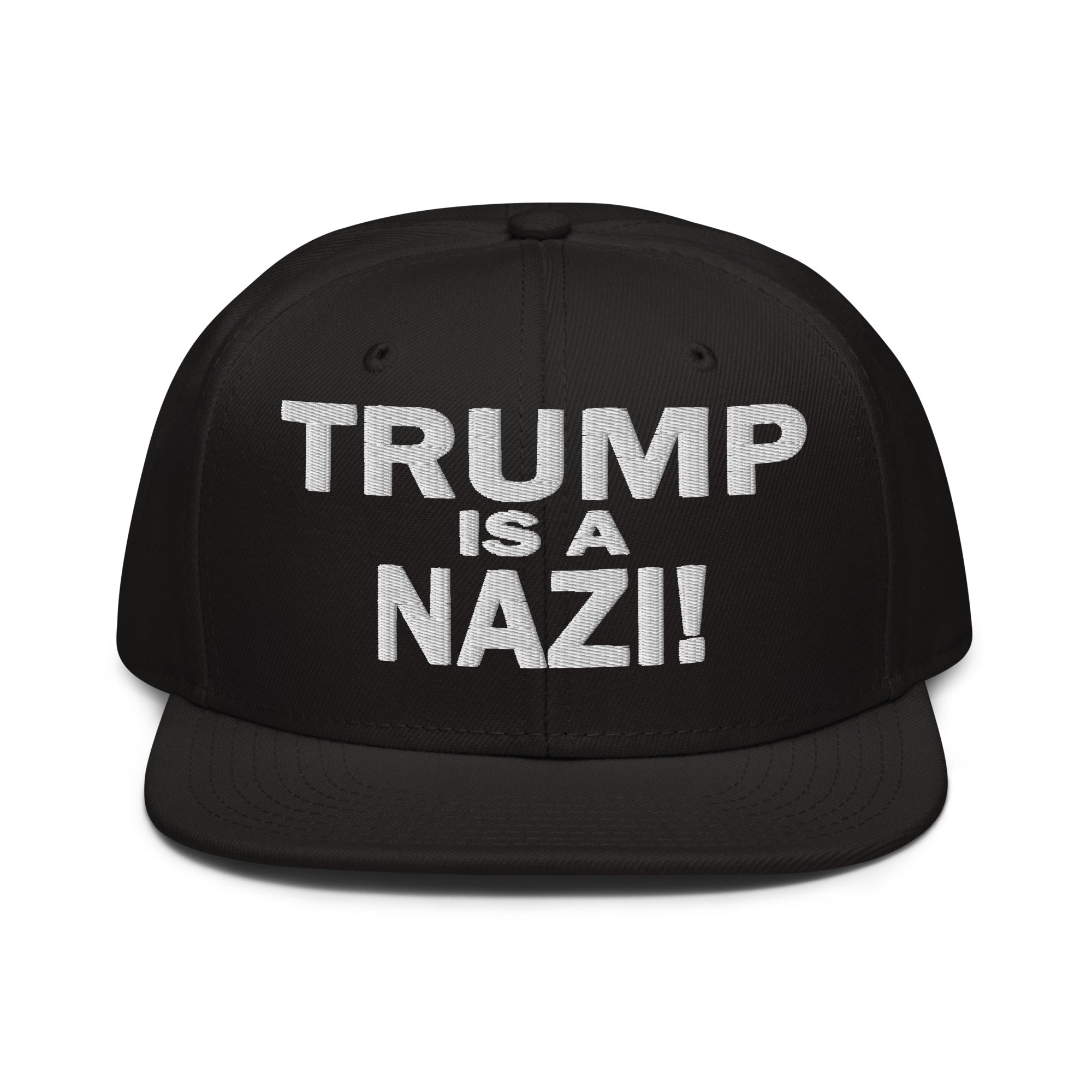 TRUMP IS A NAZI SNAPBACK CAP/Black