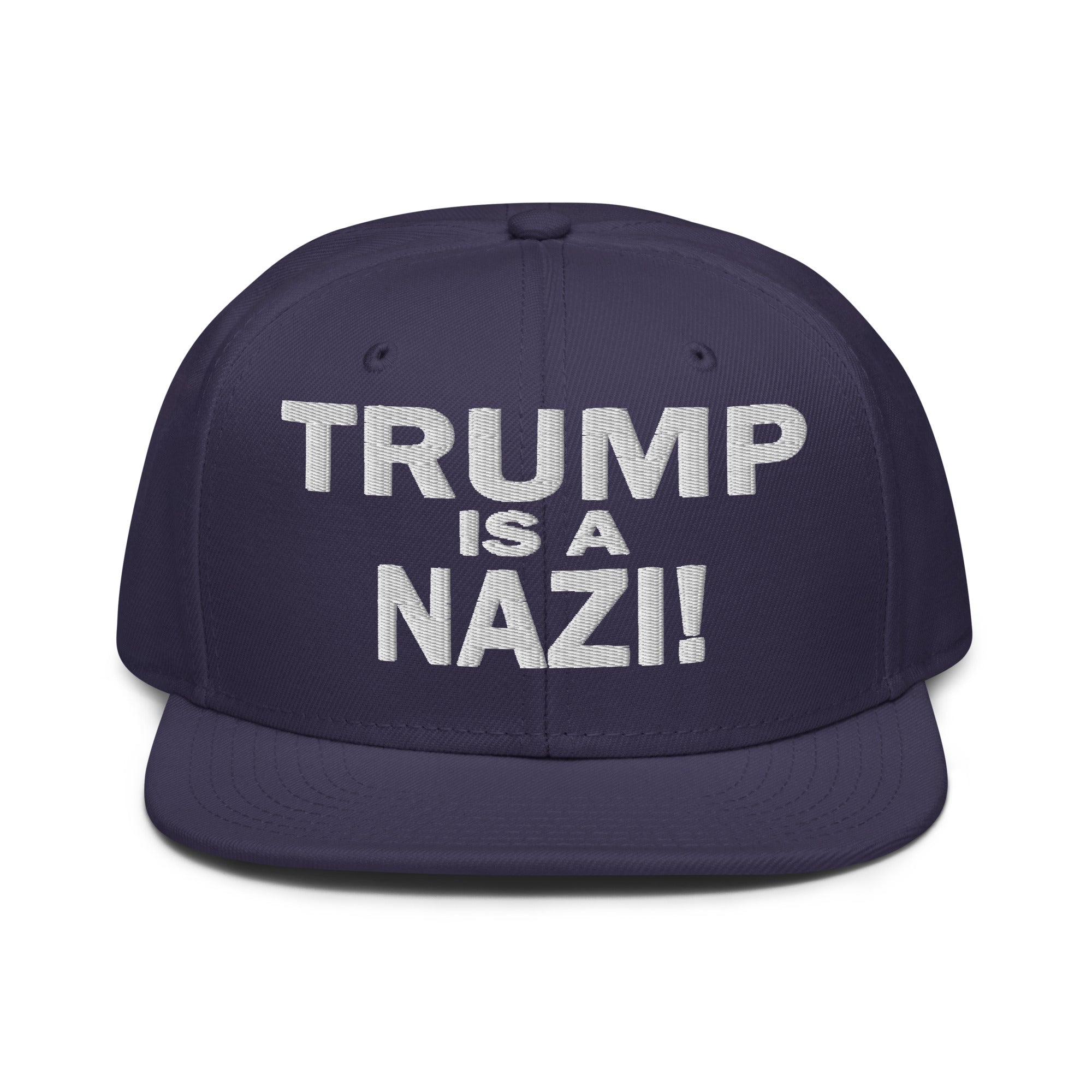 TRUMP IS A NAZI SNAPBACK CAP/Navy blue