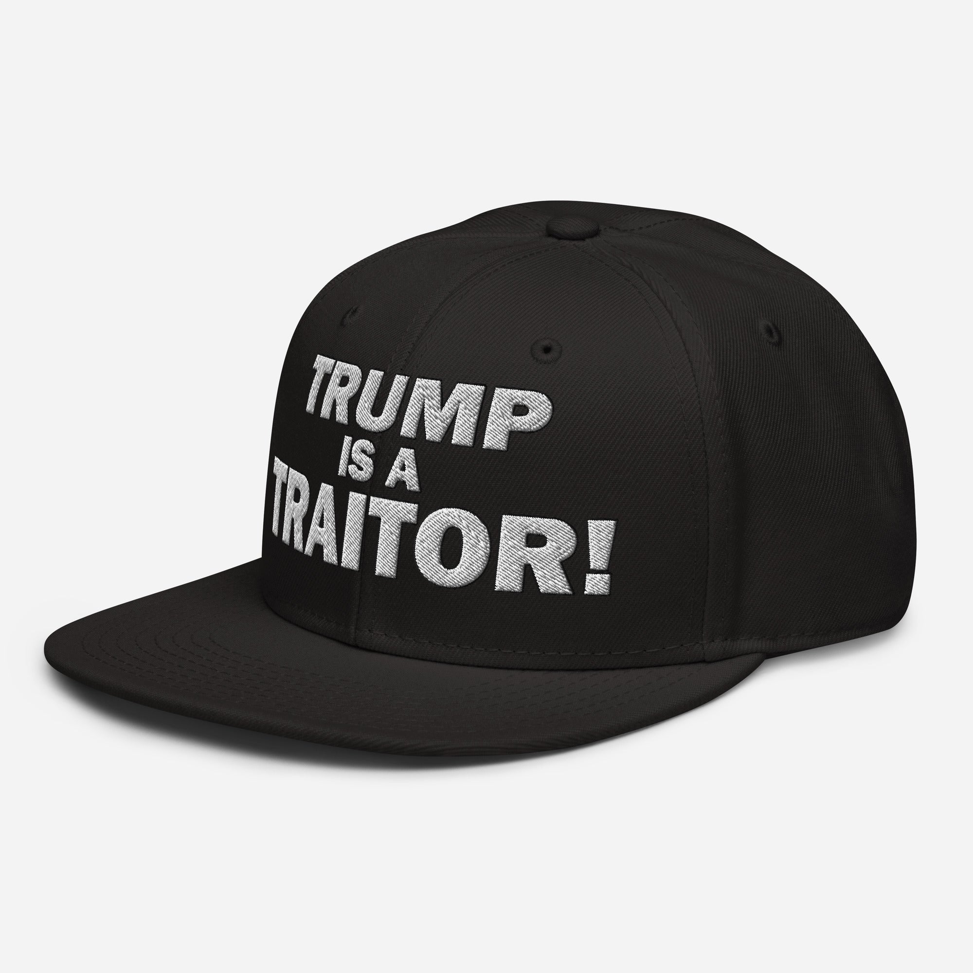 TRUMP IS A TRAITOR SNAPBACK CAP/Black