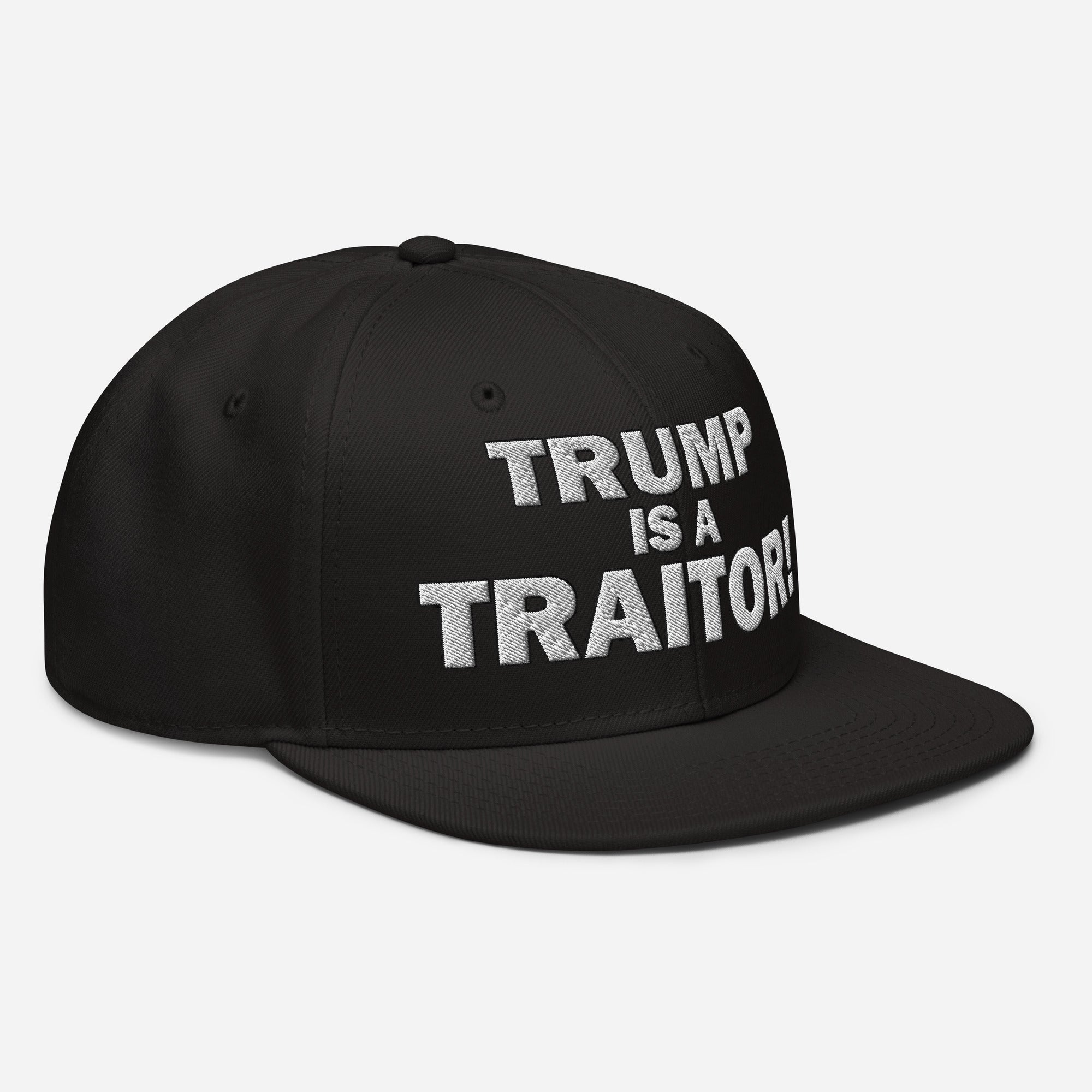 TRUMP IS A TRAITOR SNAPBACK CAP/Black