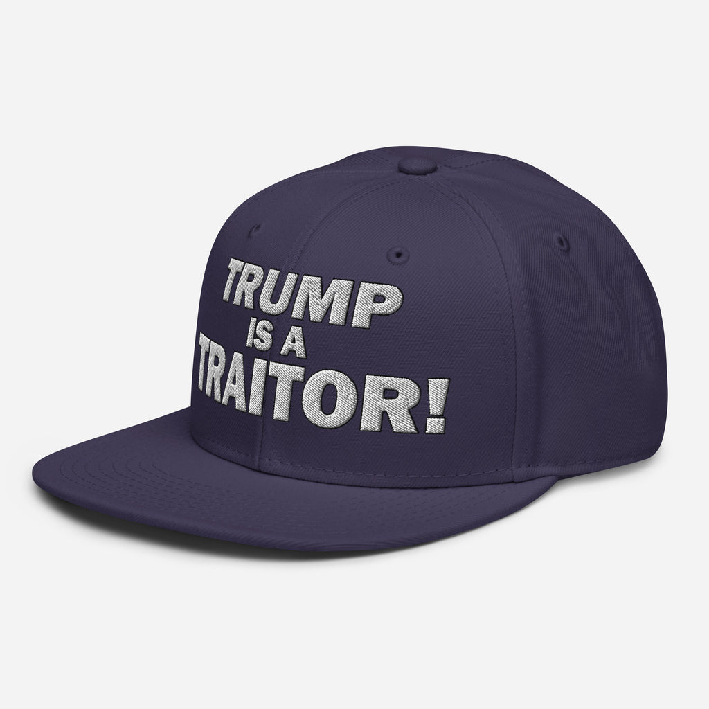 TRUMP IS A TRAITOR SNAPBACK CAP/Navy blue