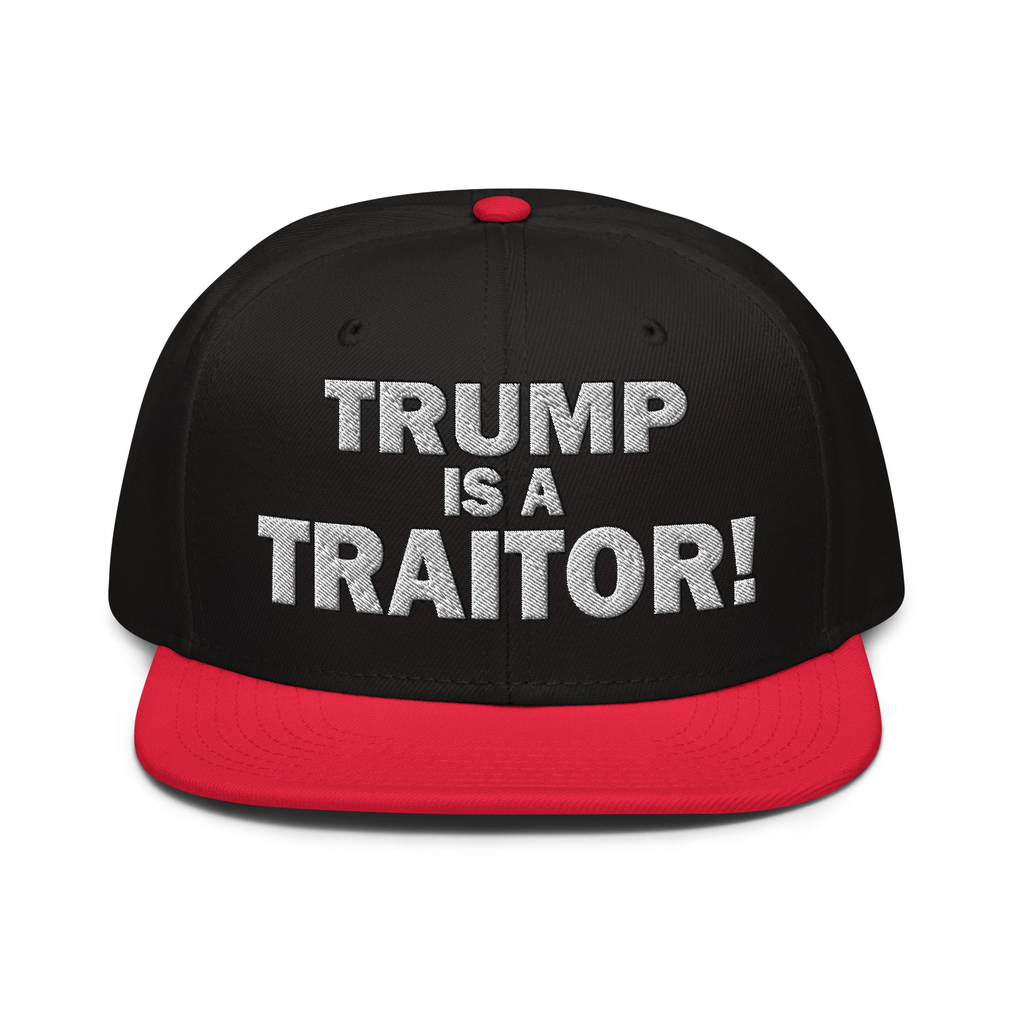 TRUMP IS A TRAITOR SNAPBACK CAP/Red/Black/Black