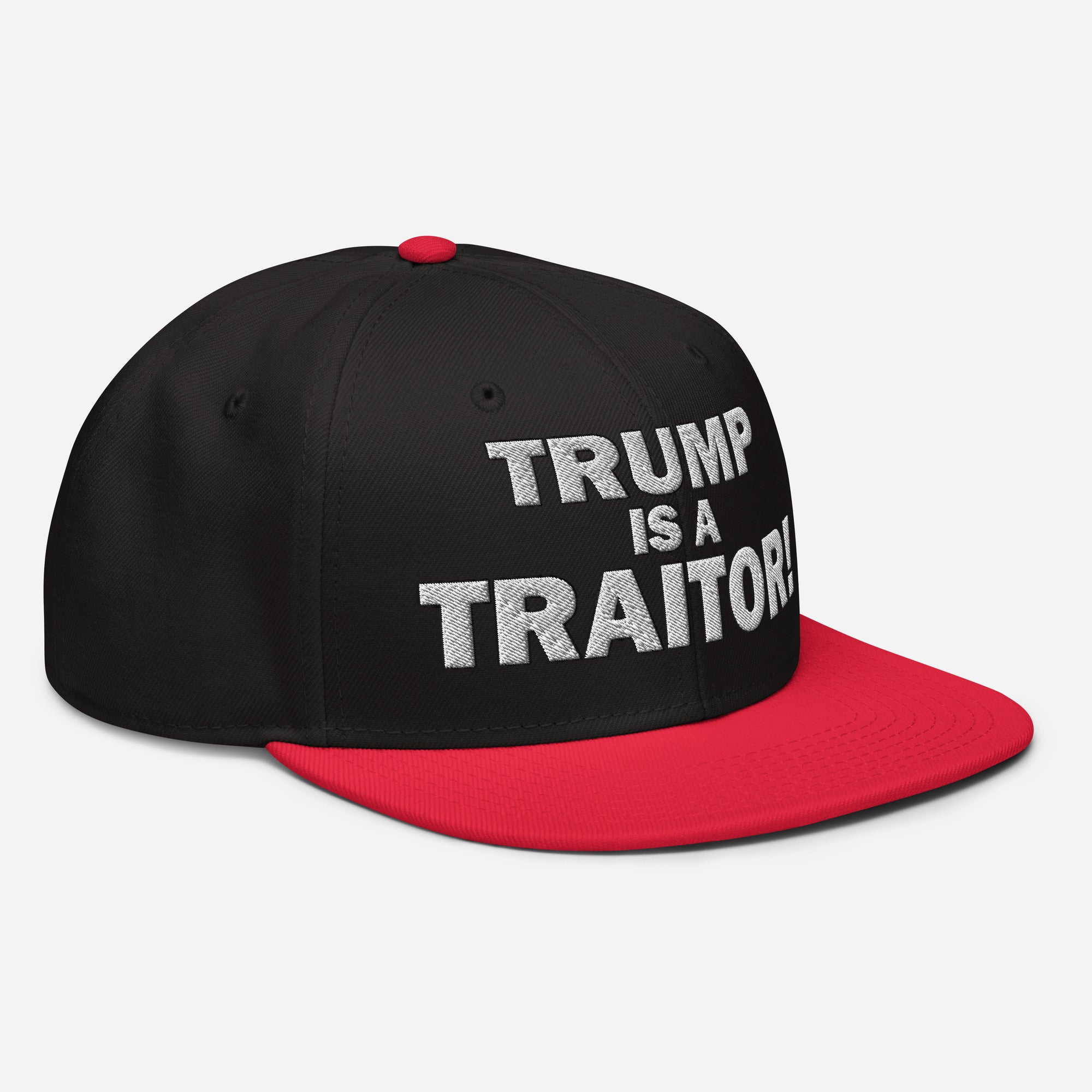TRUMP IS A TRAITOR SNAPBACK CAP/Red/Black/Black
