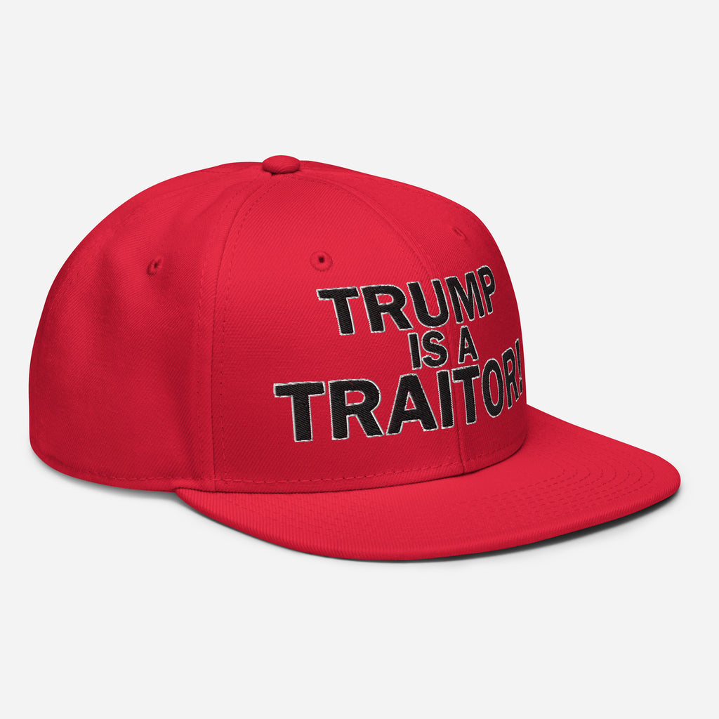 TRUMP IS A TRAITOR SNAPBACK CAP/Red