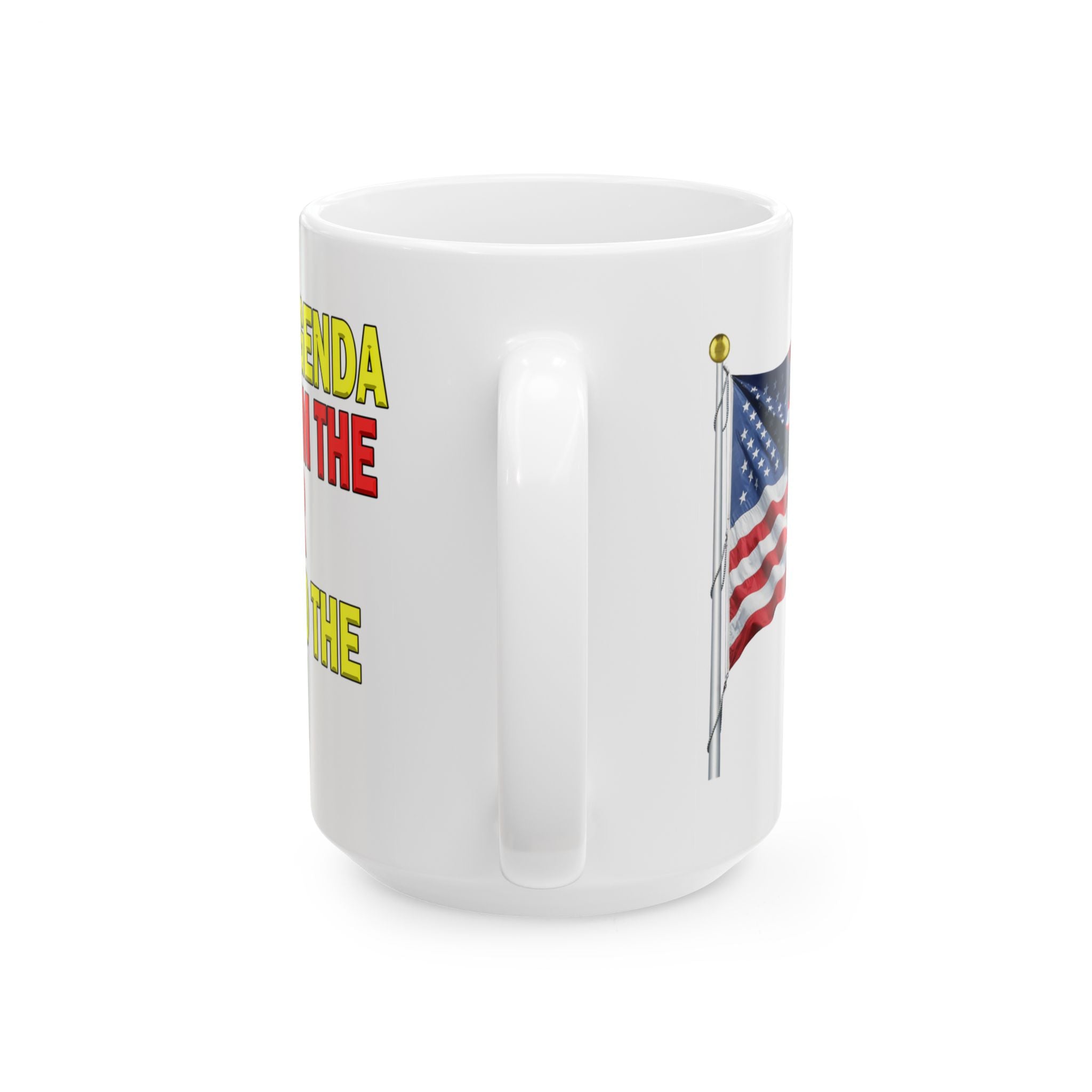 TRUMP'S AGENDA GIVE TO THE RICH CERAMIC MUG/WHITE