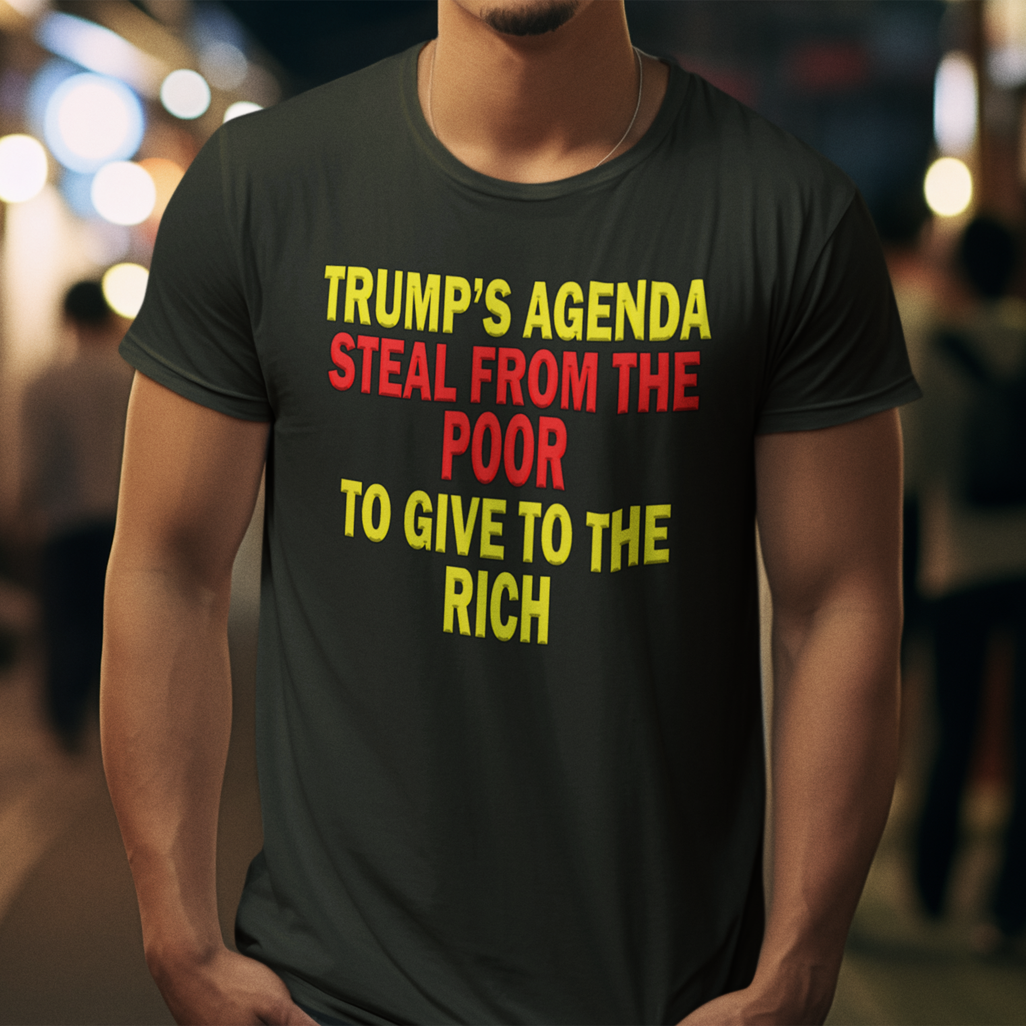 TRUMP'S AGENDA T-SHIRT/BLACK 