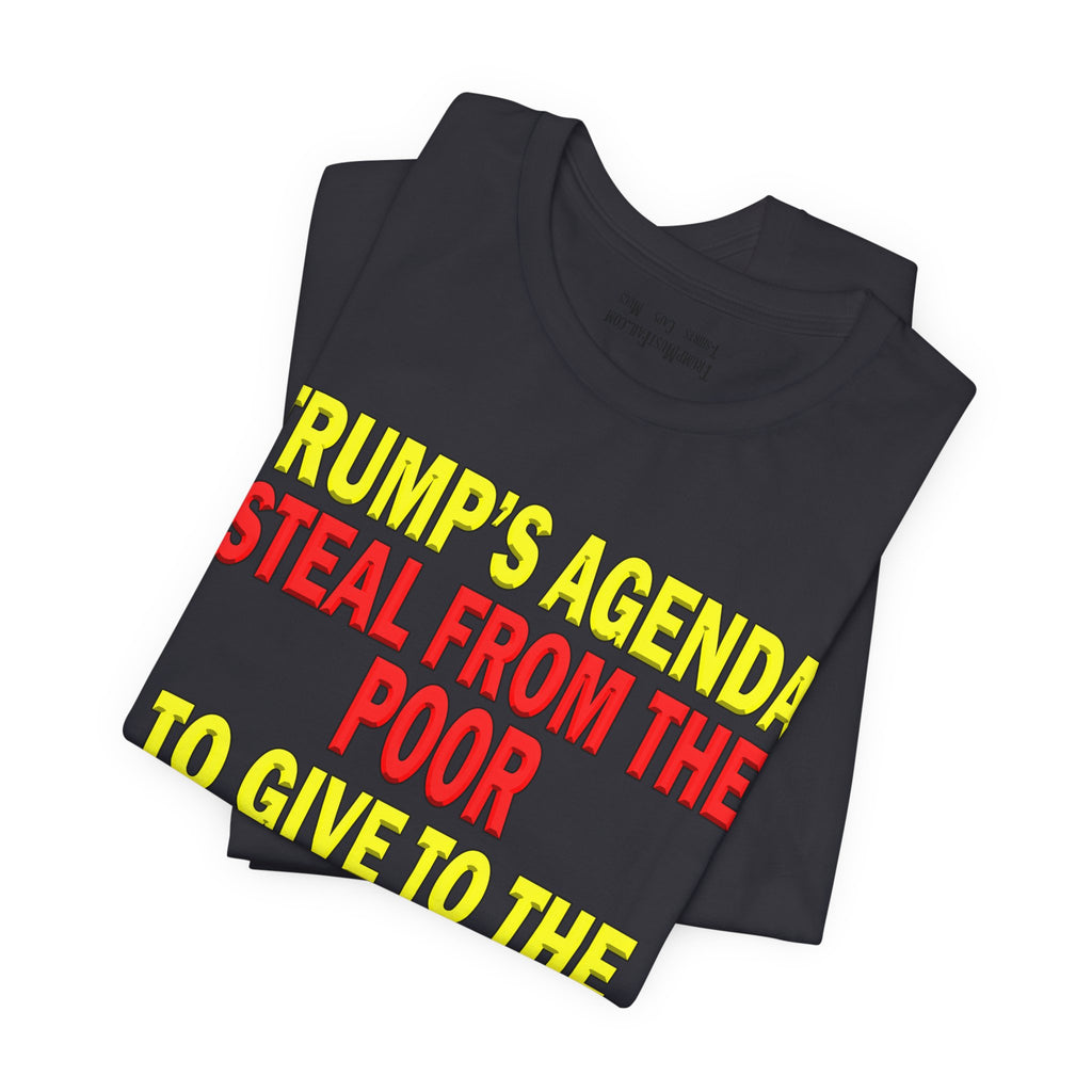 TRUMP'S AGENDA T-SHIRT/DARK GREY