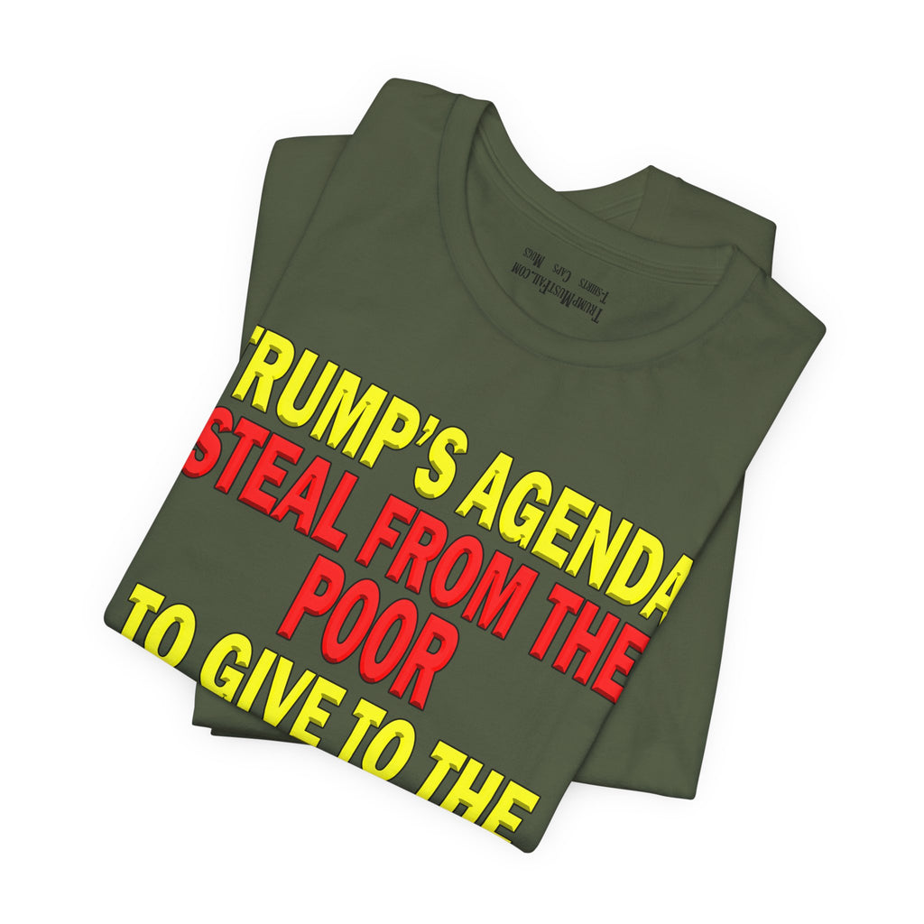 TRUMP'S AGENDA T-SHIRT/MILITARY GREEN