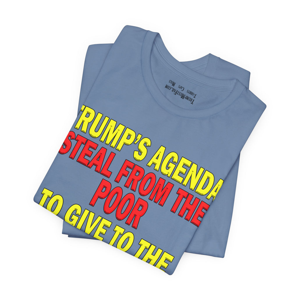 TRUMP'S AGENDA T-SHIRT/STEEL BLUE