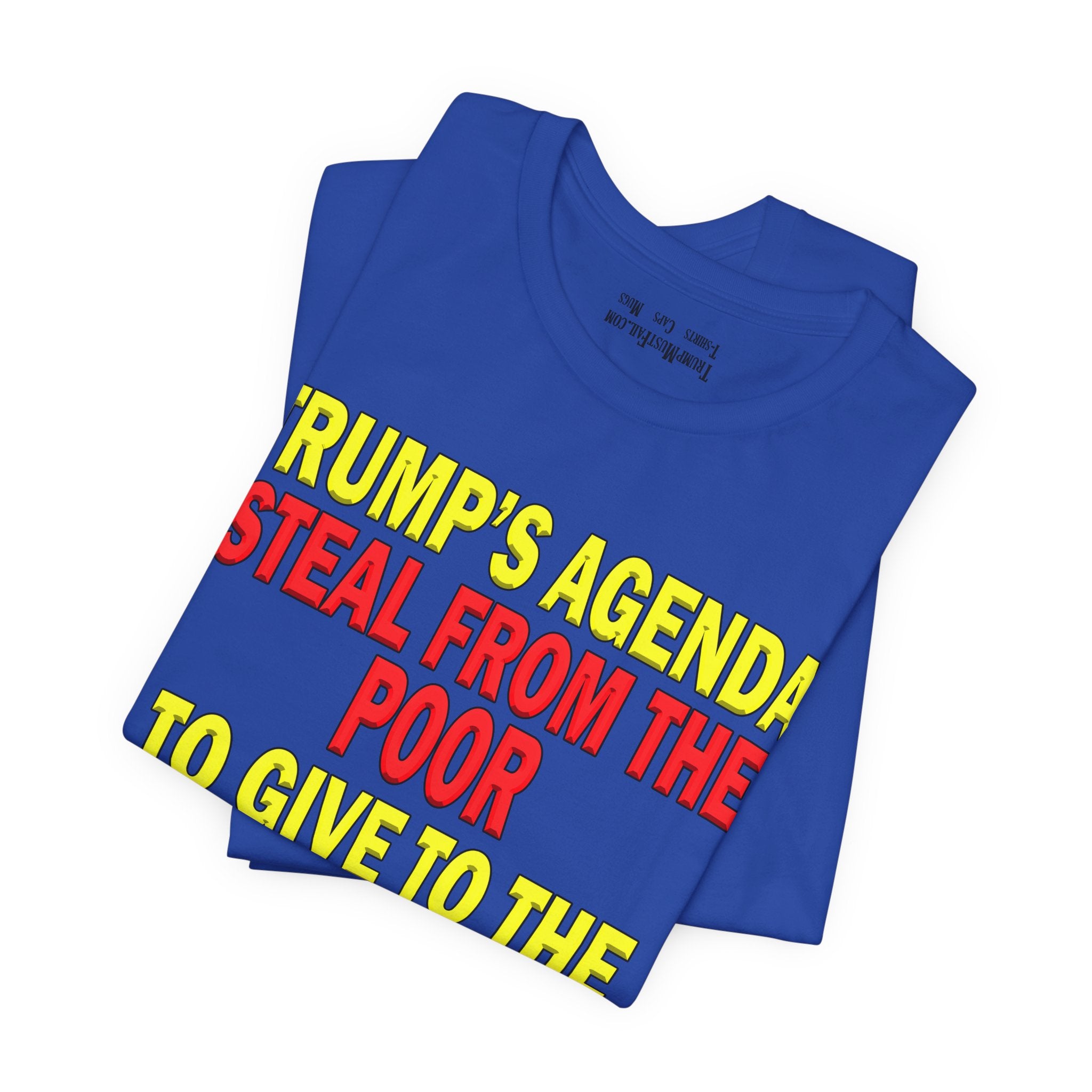 TRUMP'S AGENDA T-SHIRT/TRUE ROYAL