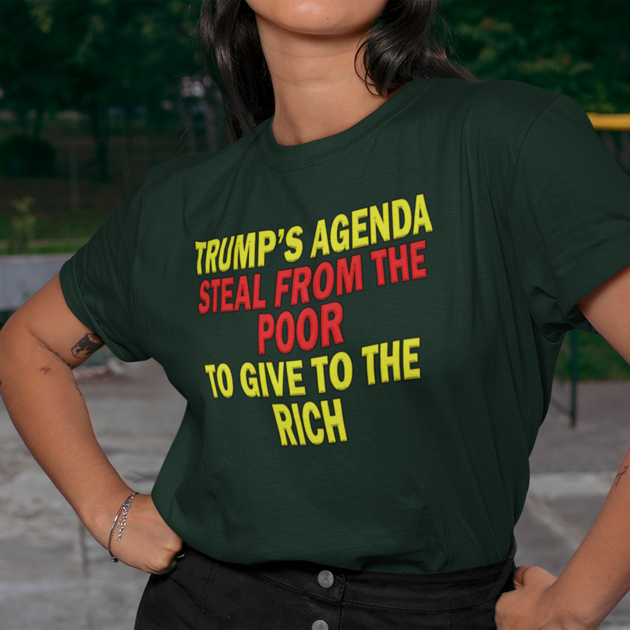 TRUMP'S AGENDA T-SHIRT/FOREST