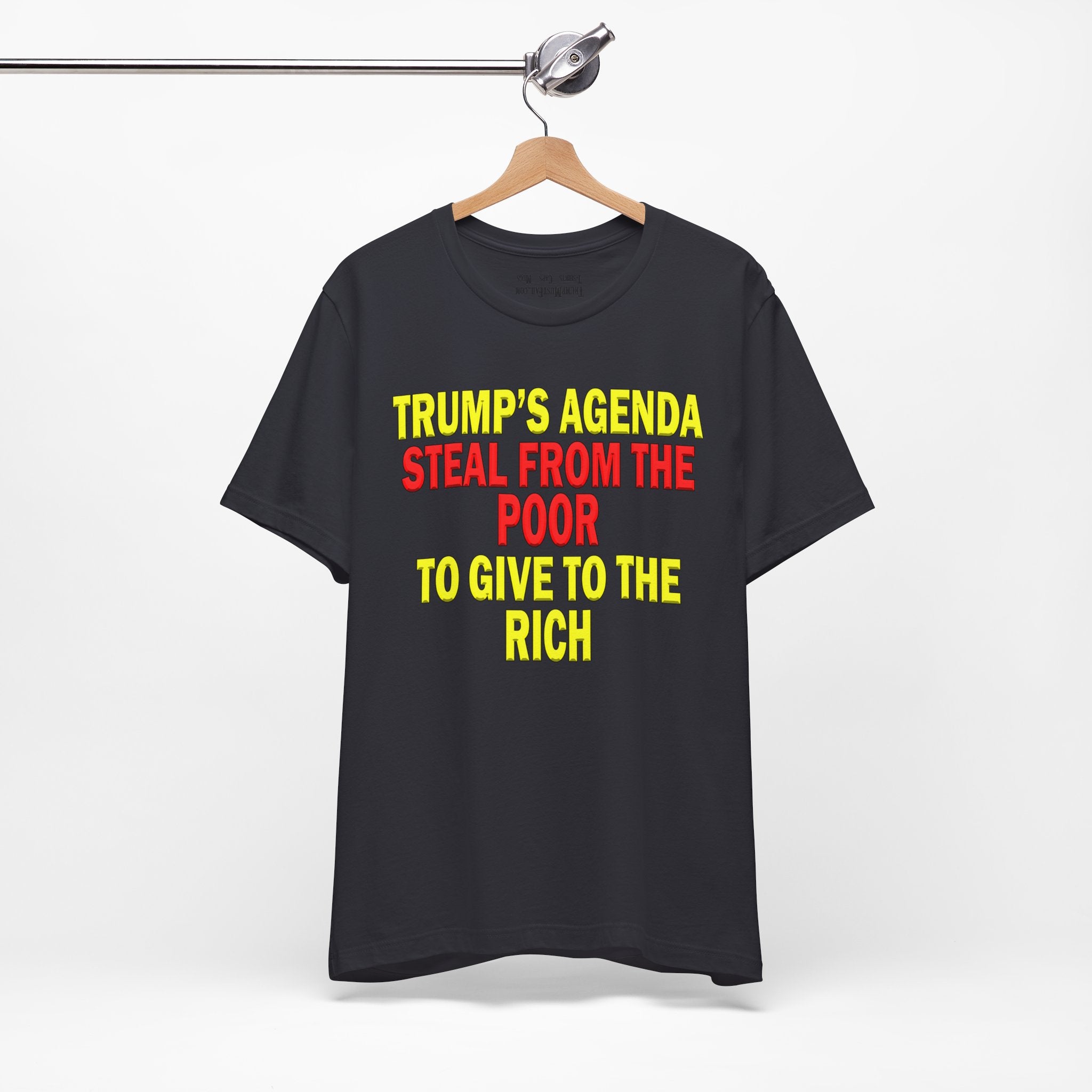TRUMP'S AGENDA T-SHIRT/DARK GREY