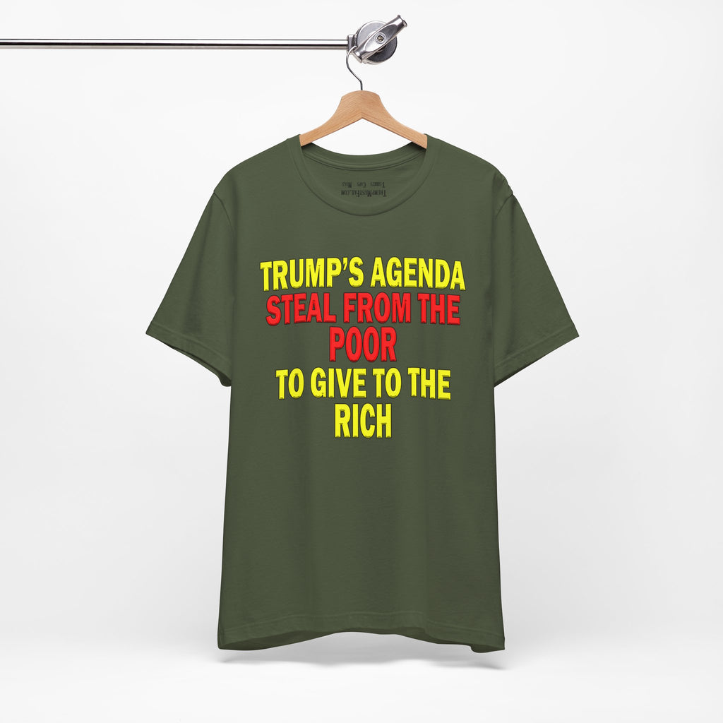 TRUMP'S AGENDA T-SHIRT/MILITARY GREEN