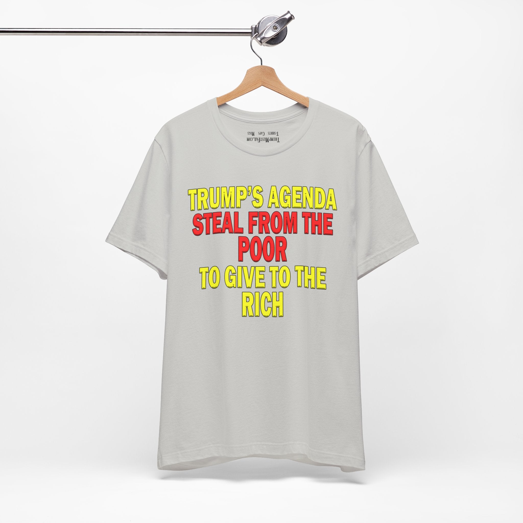TRUMP'S AGENDA T-SHIRT/SILVER