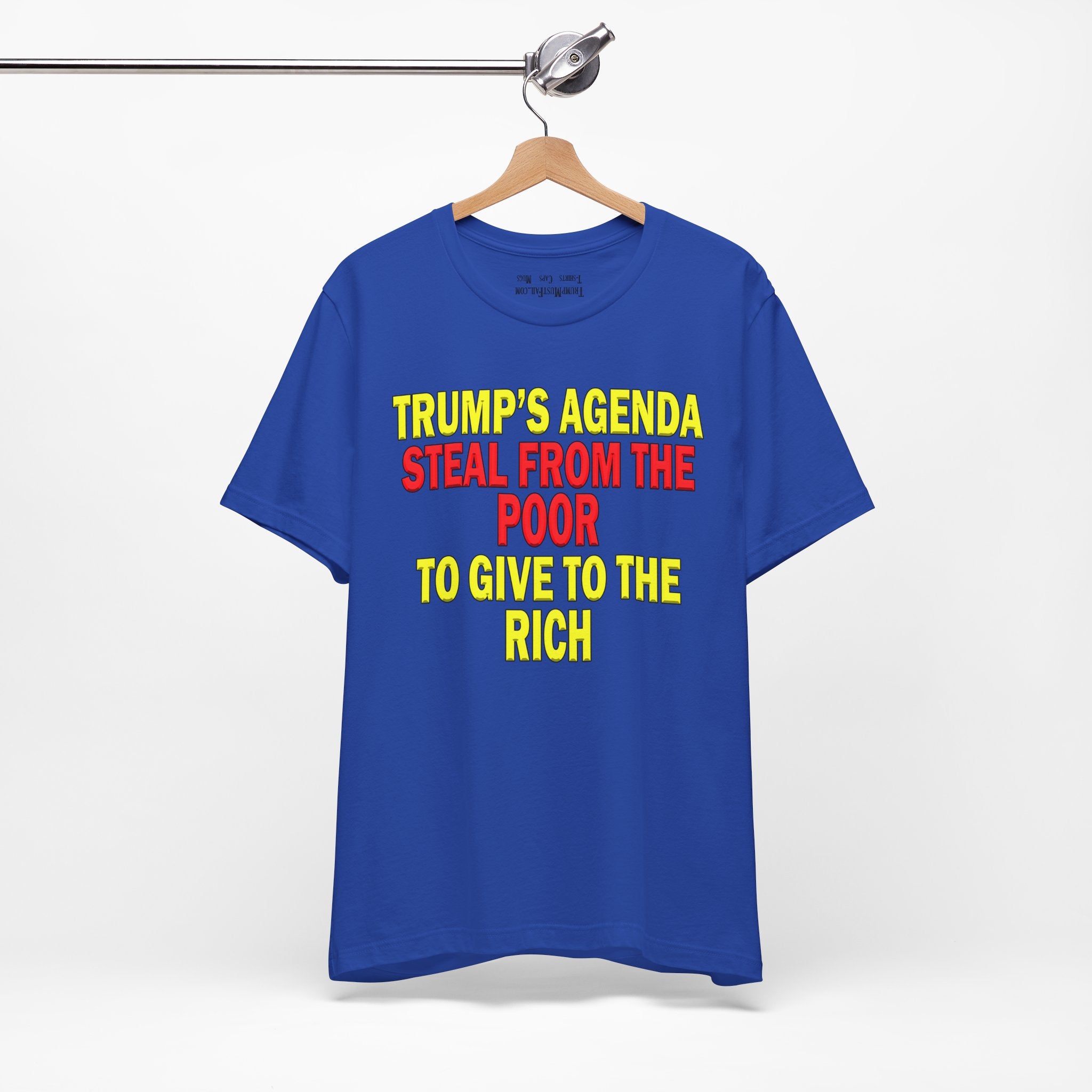 TRUMP'S AGENDA T-SHIRT/TRUE ROYAL