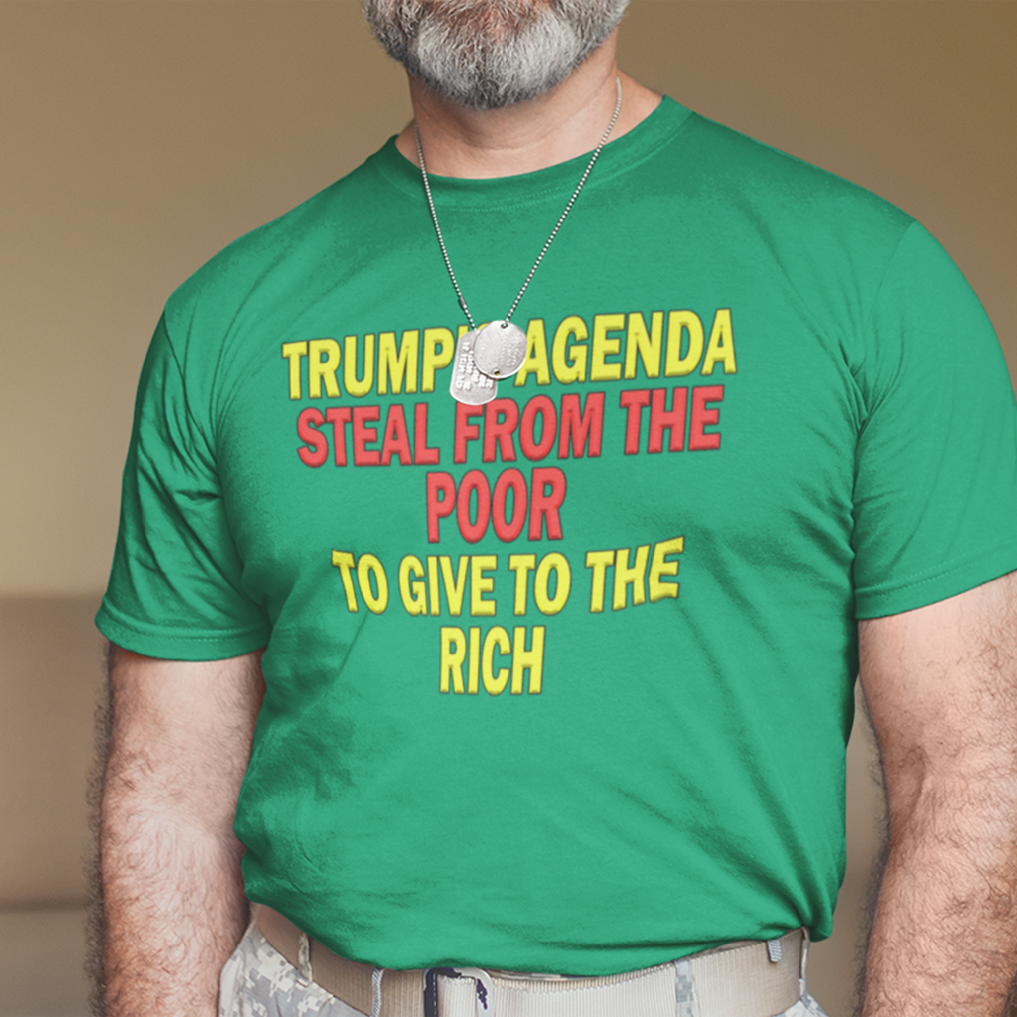 TRUMP'S AGENDA T-SHIRT/HEATHER KELLY