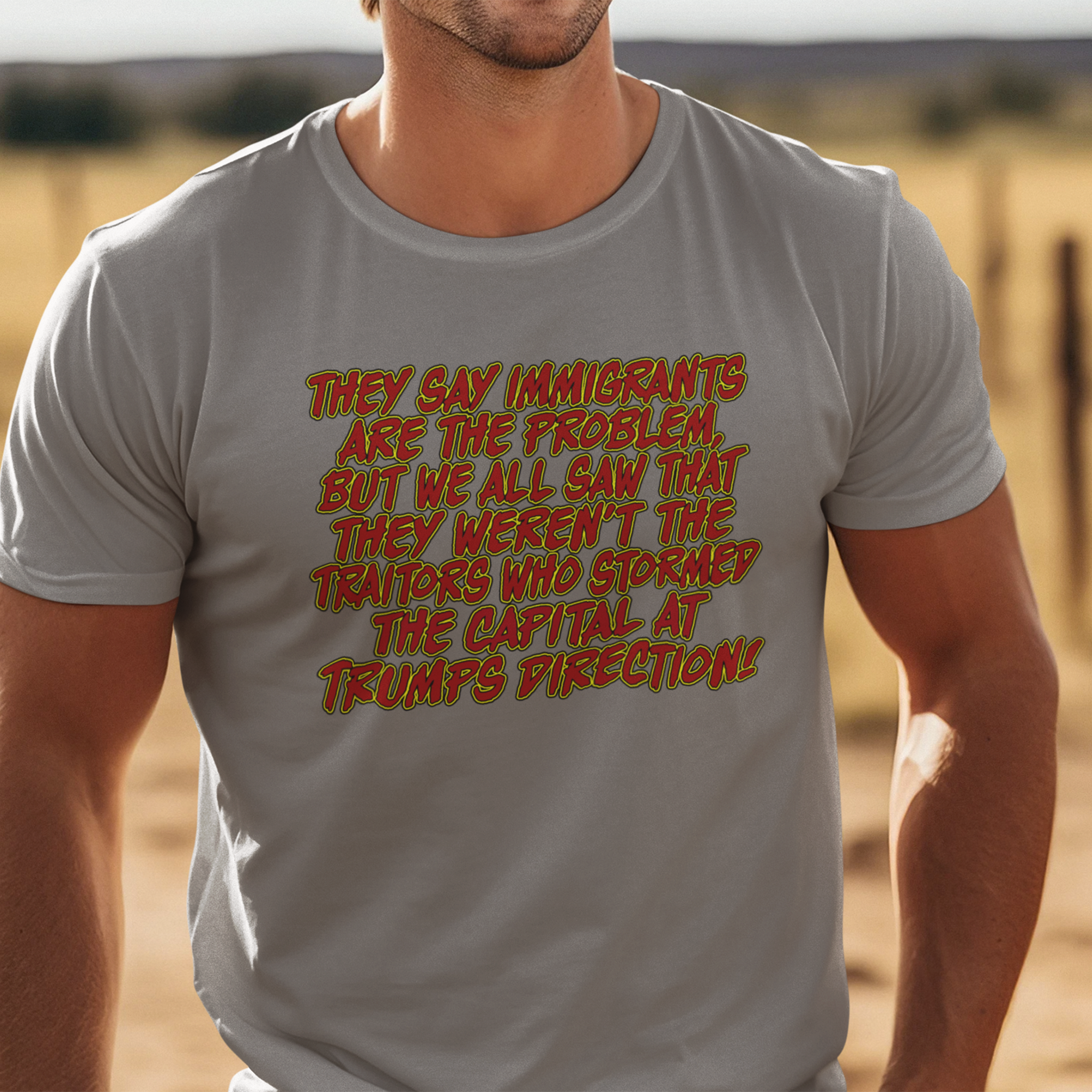 TRUMPS DIRECTION T-SHIRT/DEEP HEATHER