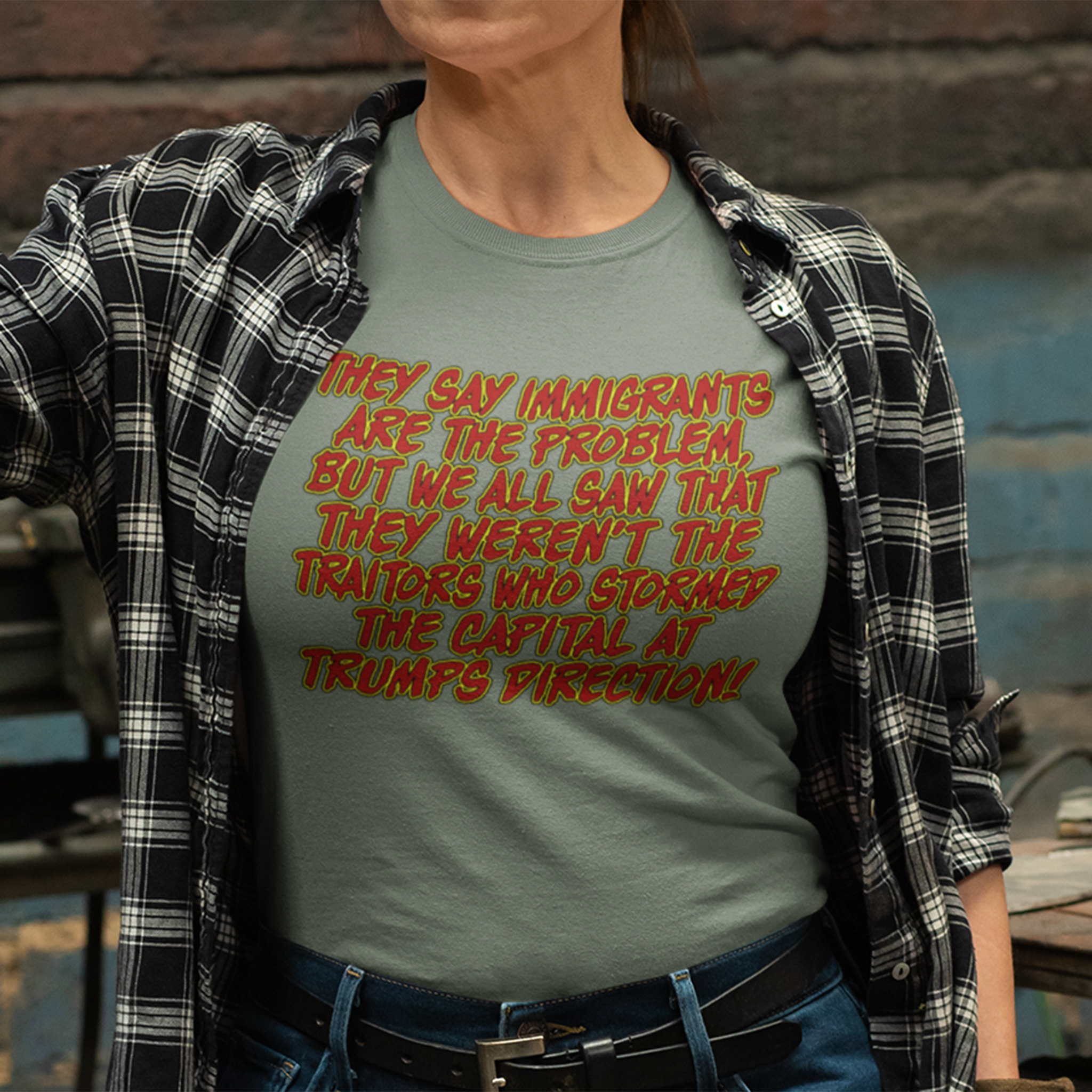 TRUMPS DIRECTION T-SHIRT/MILITARY GREEN