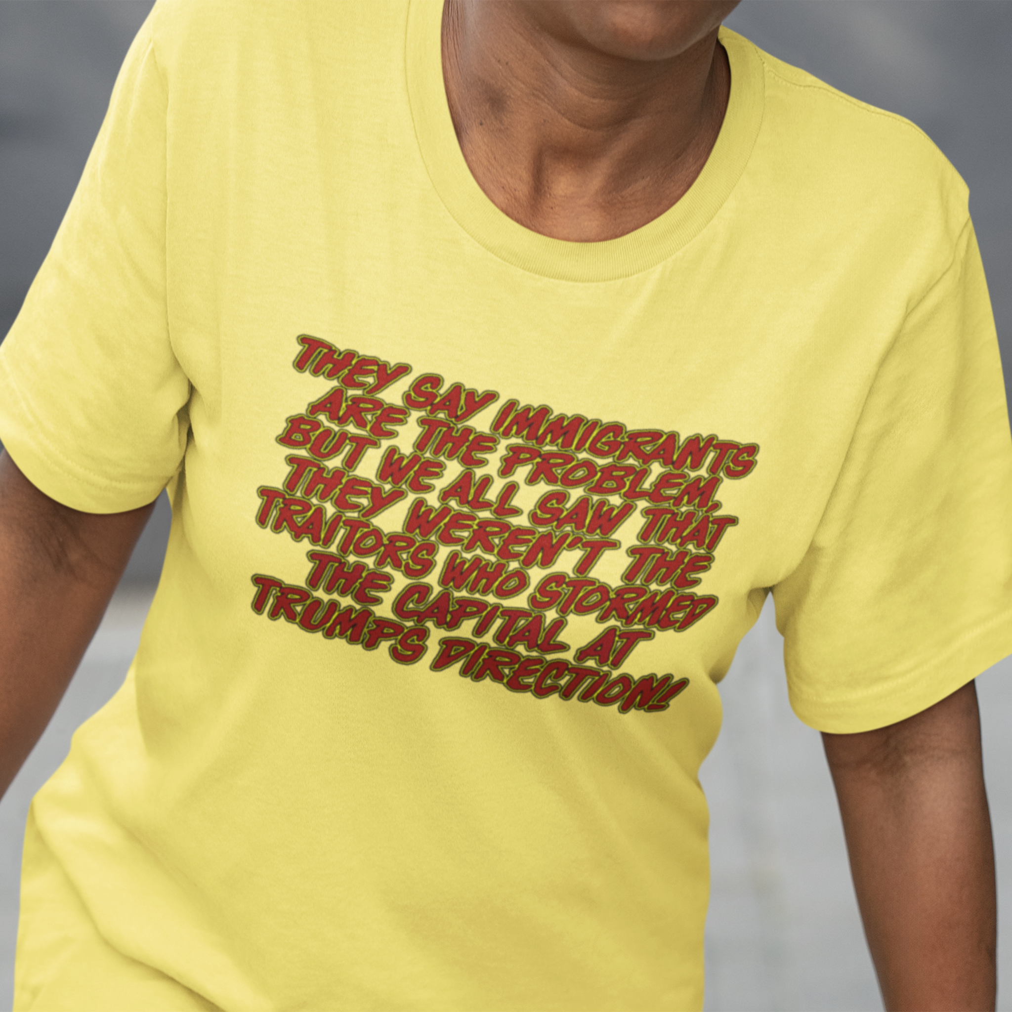 TRUMPS DIRECTION T-SHIRT/YELLOW