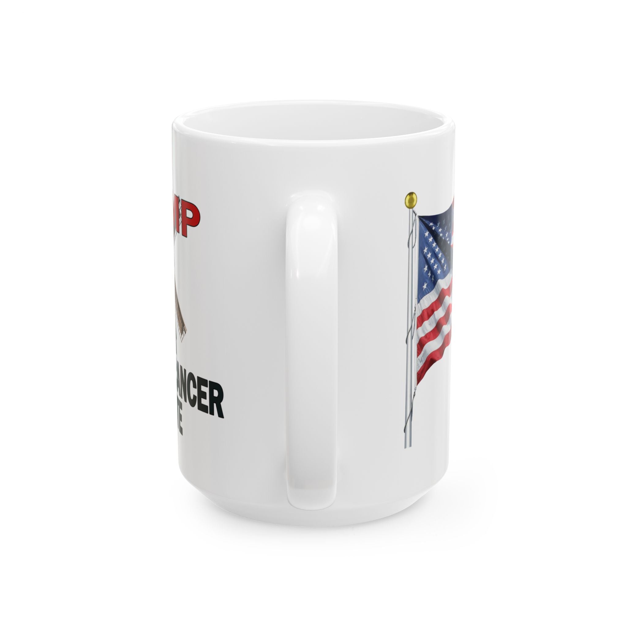 TRUMP WINDMILL CANCER INSTITUTE CERAMIC MUG/WHITE