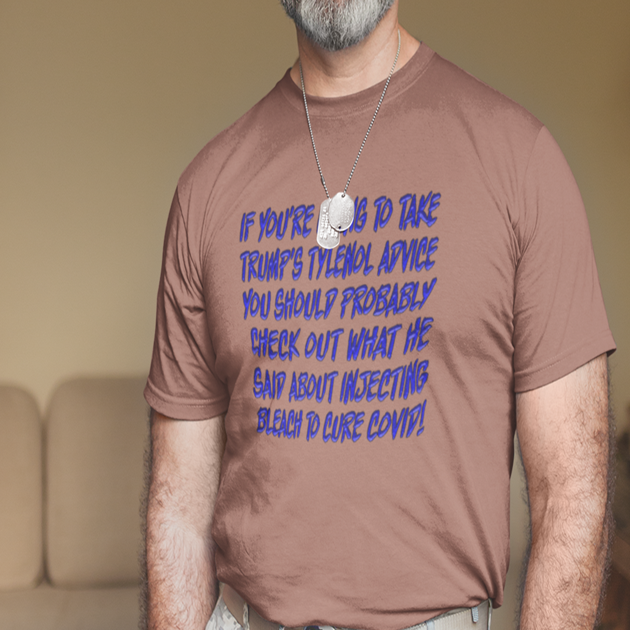 TYLENOL ADVICE T-SHIRT/HEATHER CLAY