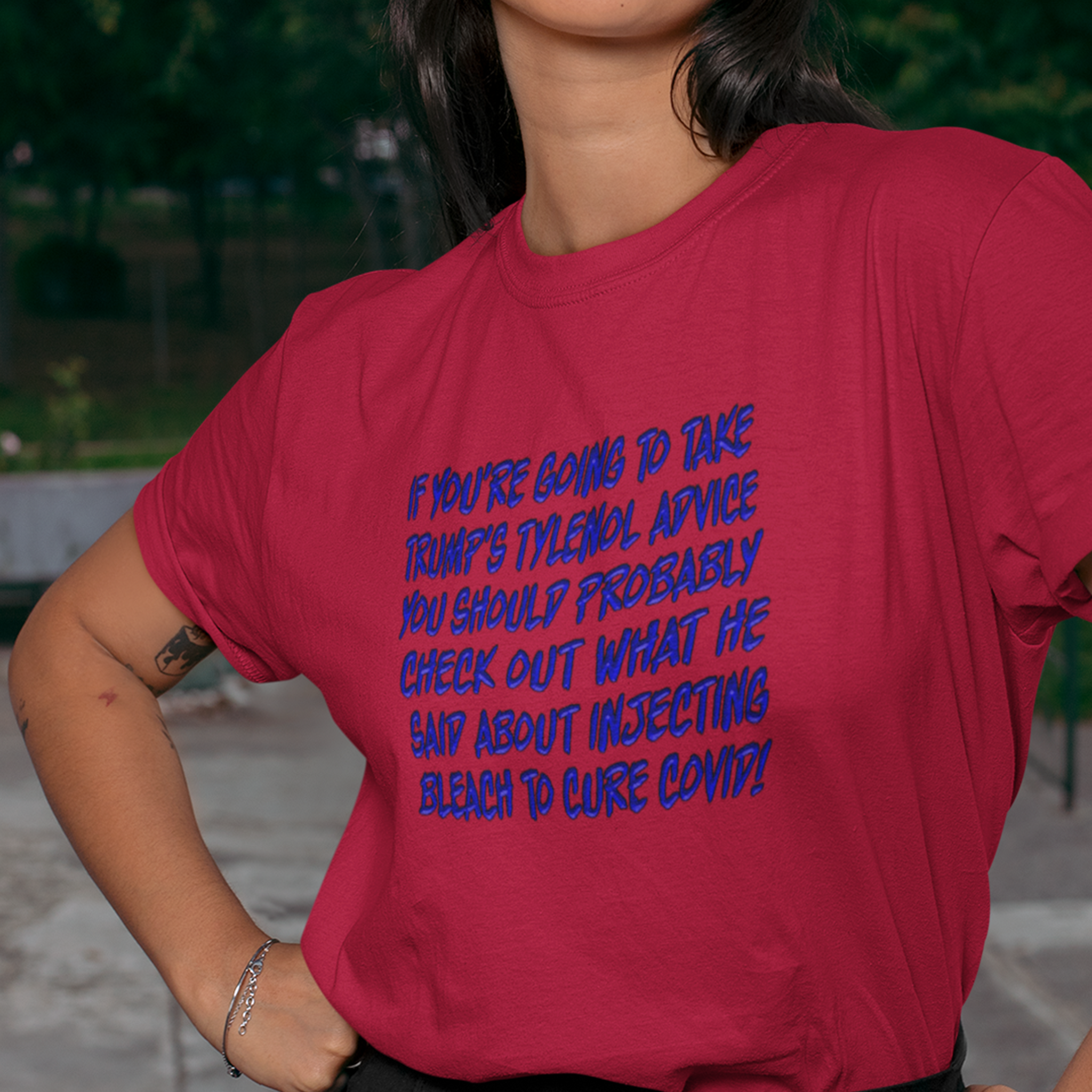 TYLENOL ADVICE T-SHIRT/HEATHER RED