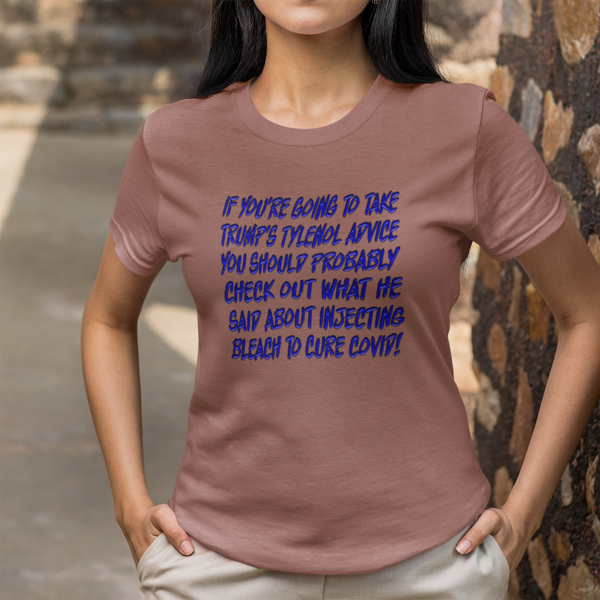 TYLENOL ADVICE T-SHIRT/HEATHER MAUVE
