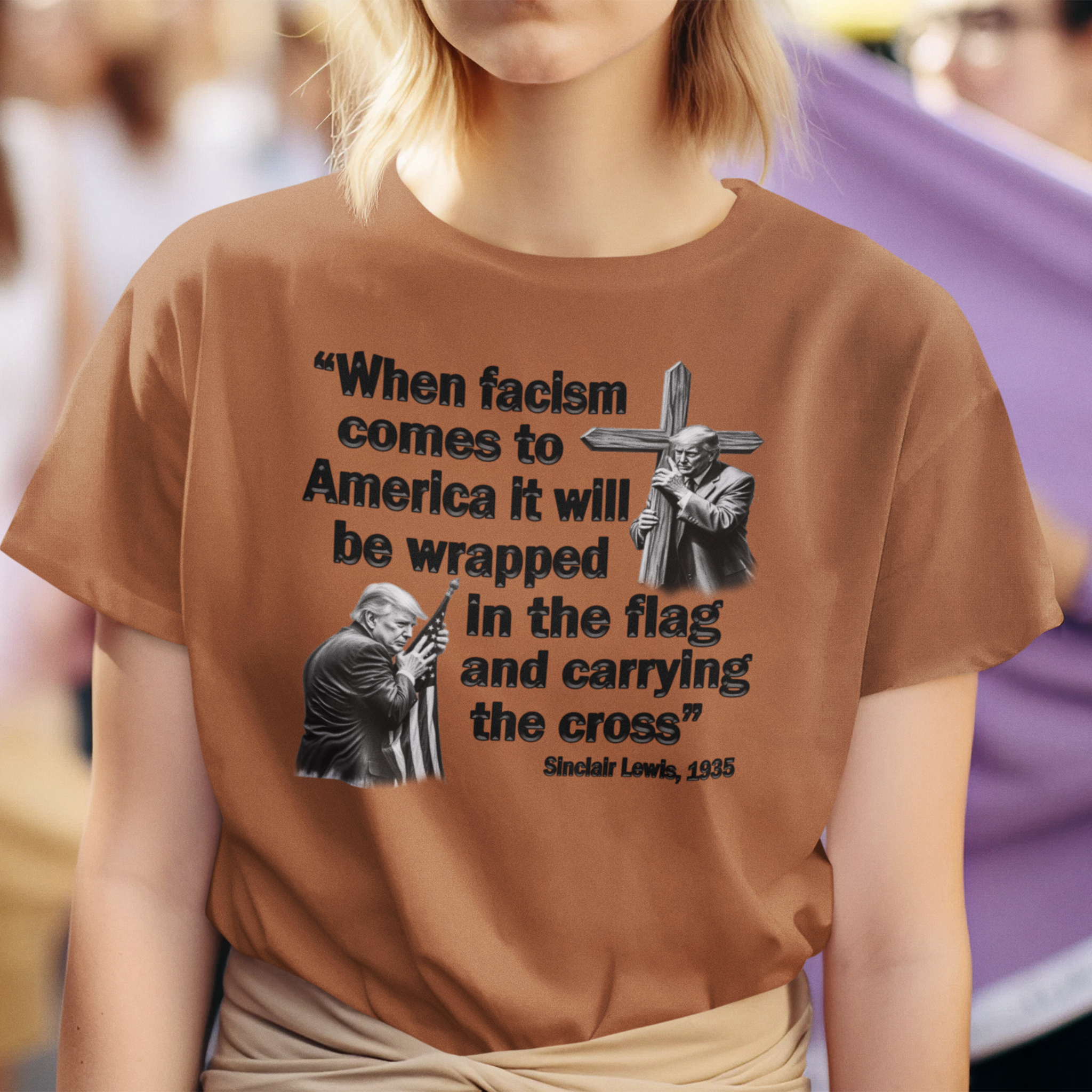 WHEN FASCISM COMES T-SHIRT/AUTUMN