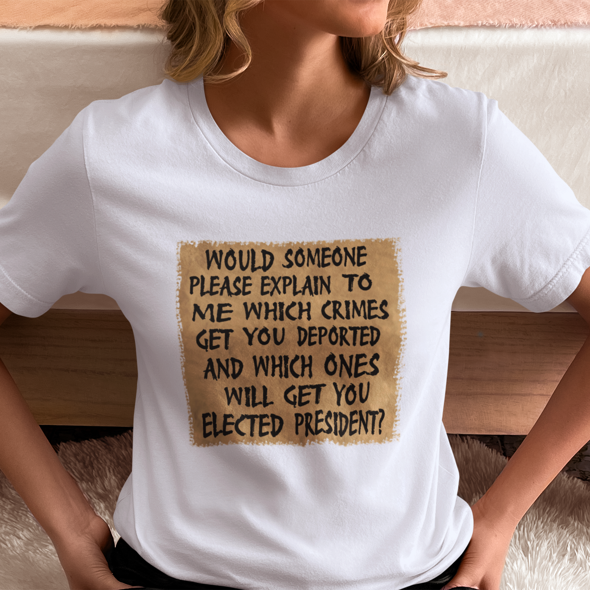 WHICH CRIMES T-SHIRT/ASH