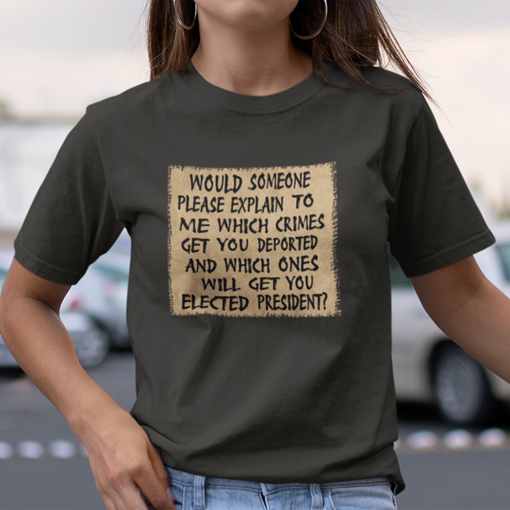 WHICH CRIMES T-SHIRT/BLACK