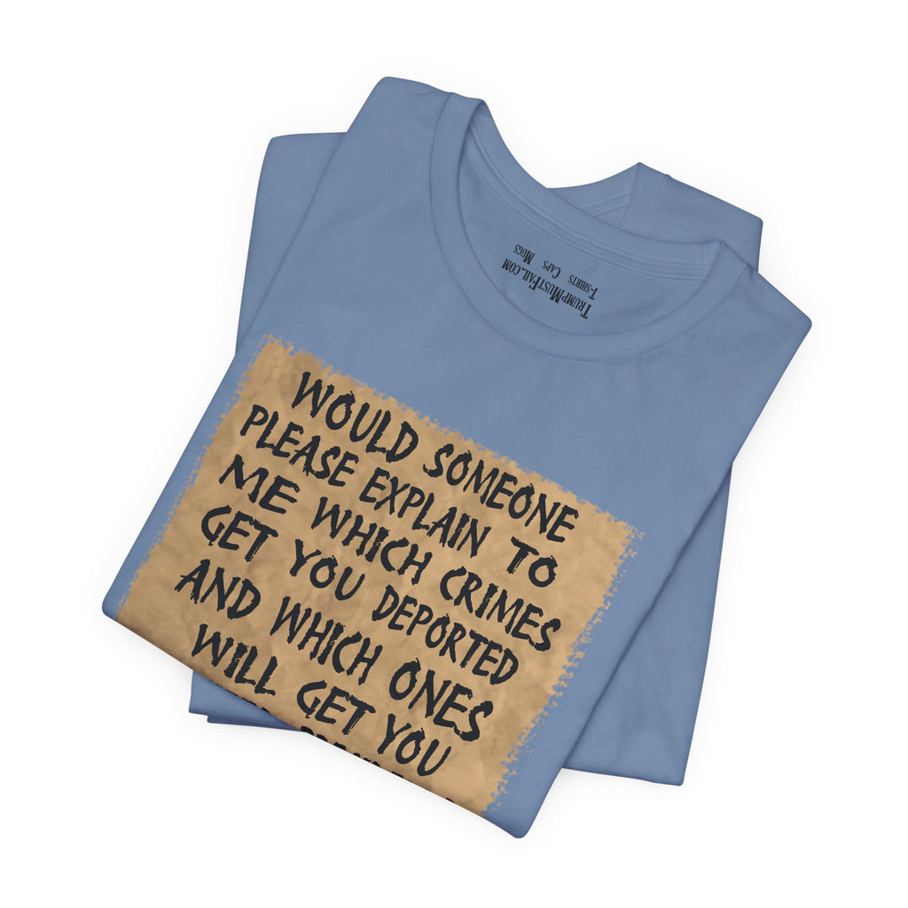 WHICH CRIMES T-SHIRT/STEEL BLUE