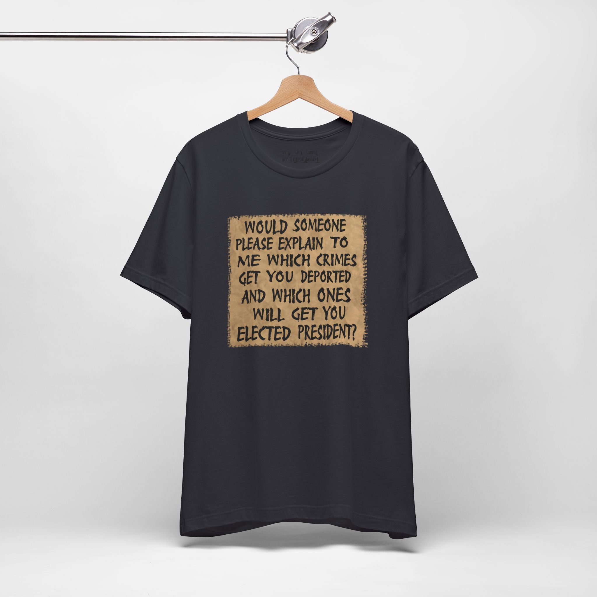 WHICH CRIMES T-SHIRT/DARK GREY