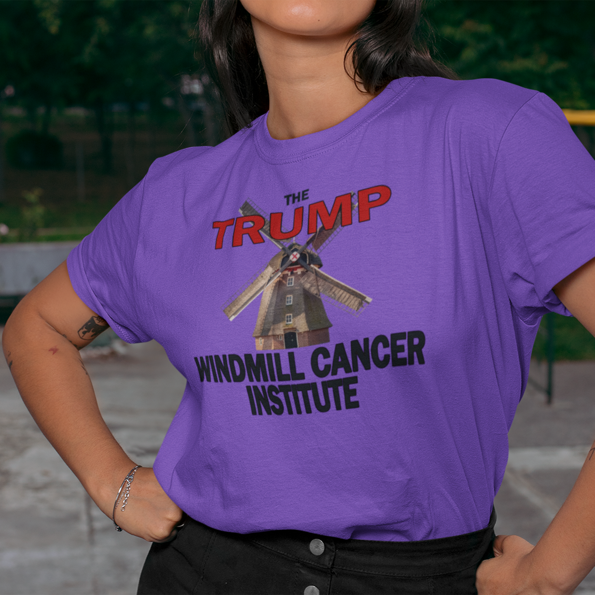 WINDMILL CANCER INSTITUTE T-SHIRT/TEAM PURPLE